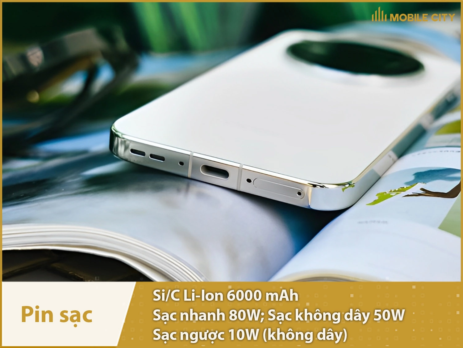 Pin 6000mAh & Sạc nhanh 80W