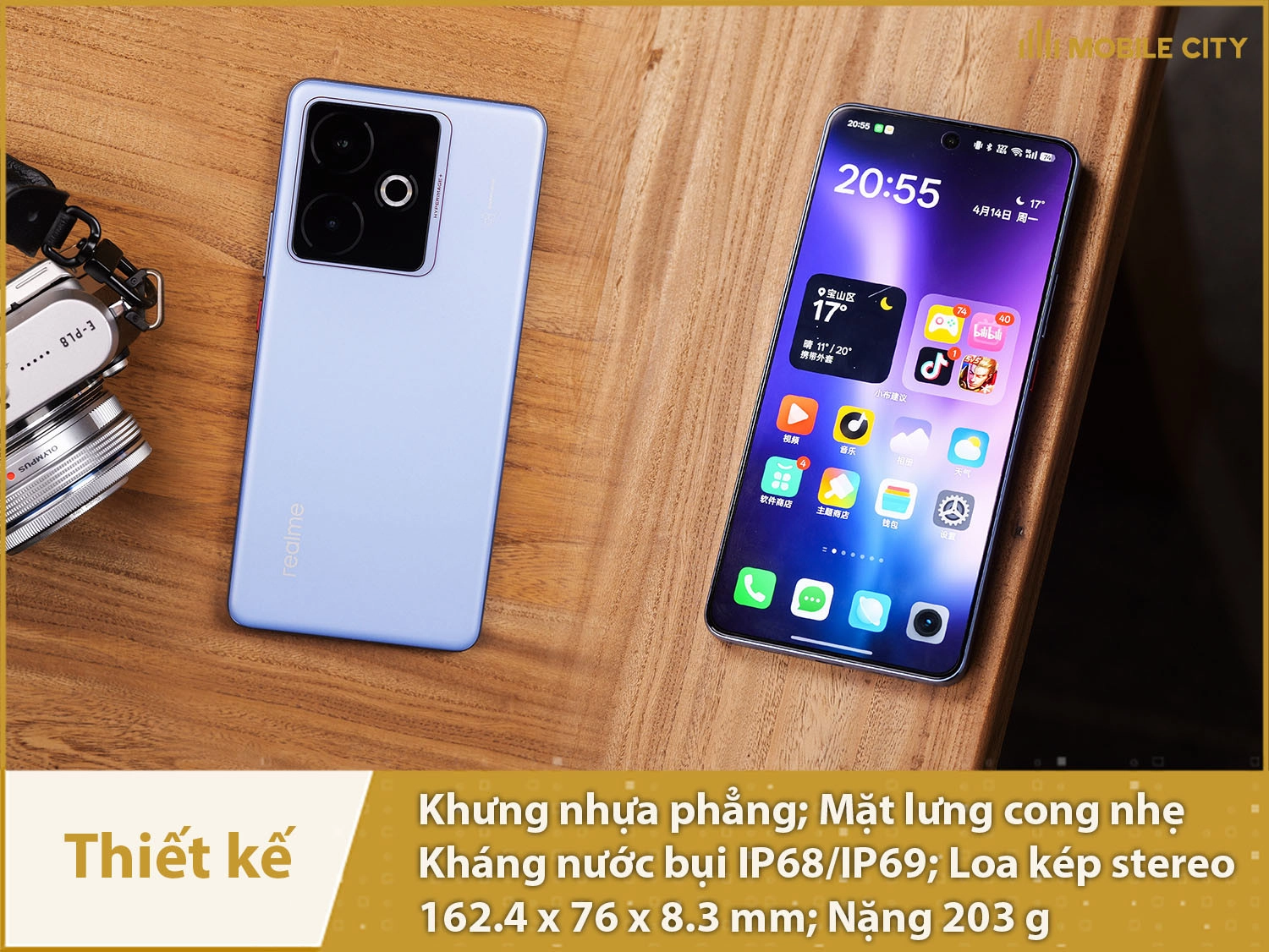 Thiết kế cao cấp, sang trong, hỗ trợ IP68/IP69