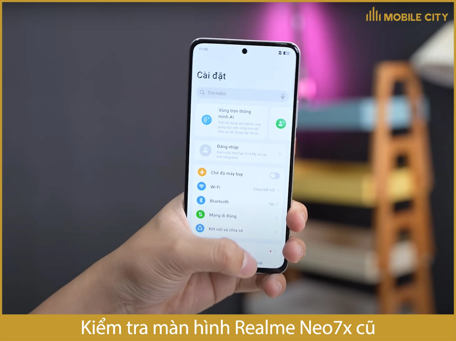 Kiểm tra màn hình Realme Neo7x cũ