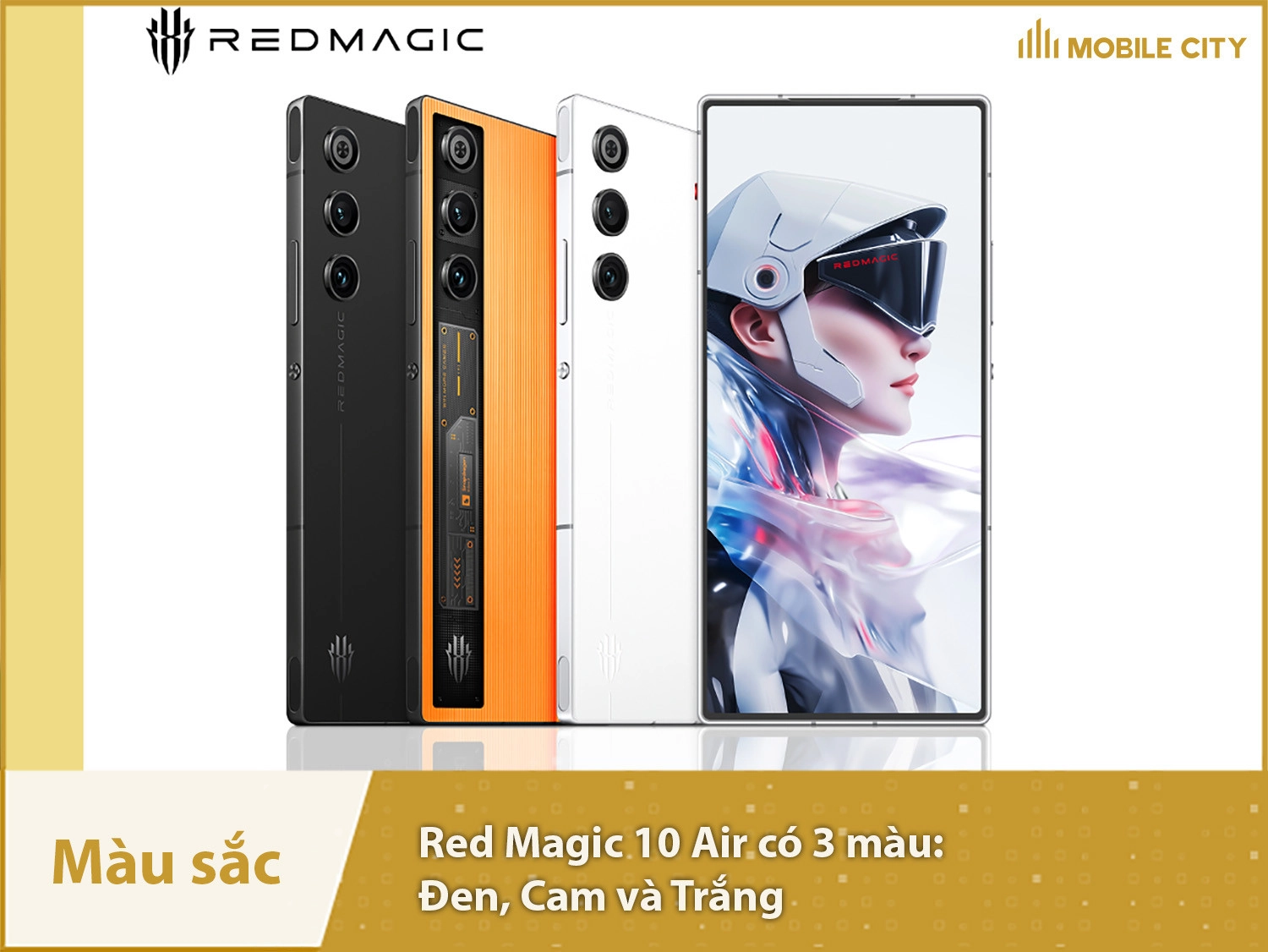 Red Magic 10 Air có 3 màu sắc