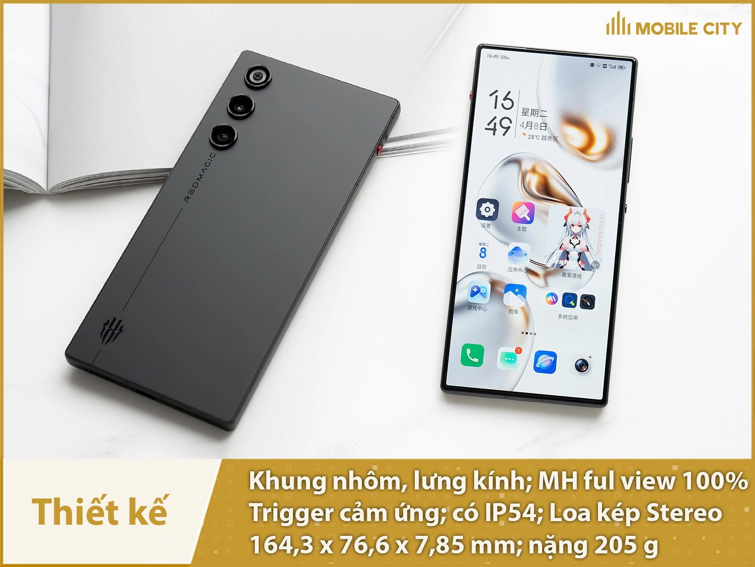 Thiết kế thanh thoát, siêu mỏng, có IP54