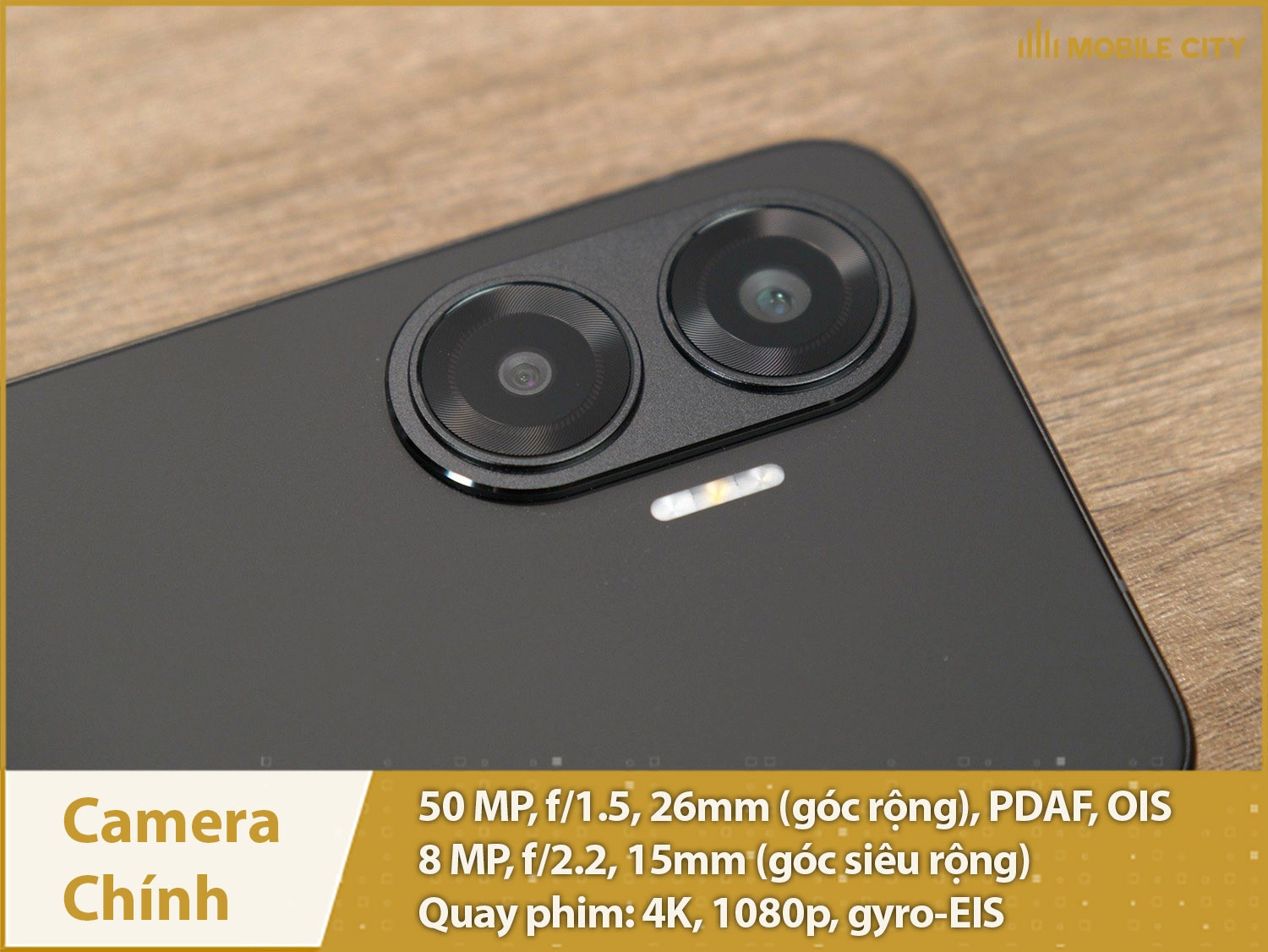 Camera kép 50MP; Selfie 20MP & Quay phim 4K