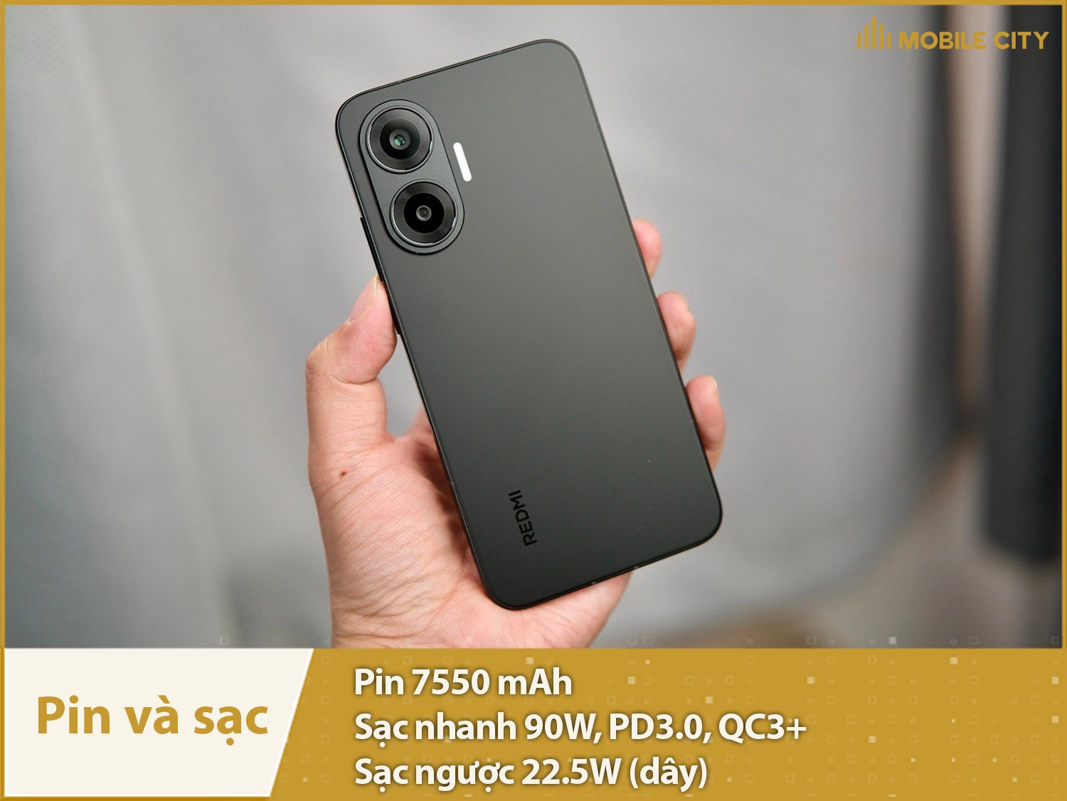 Pin khủng 7550mAh & Sạc siêu nhanh 90W