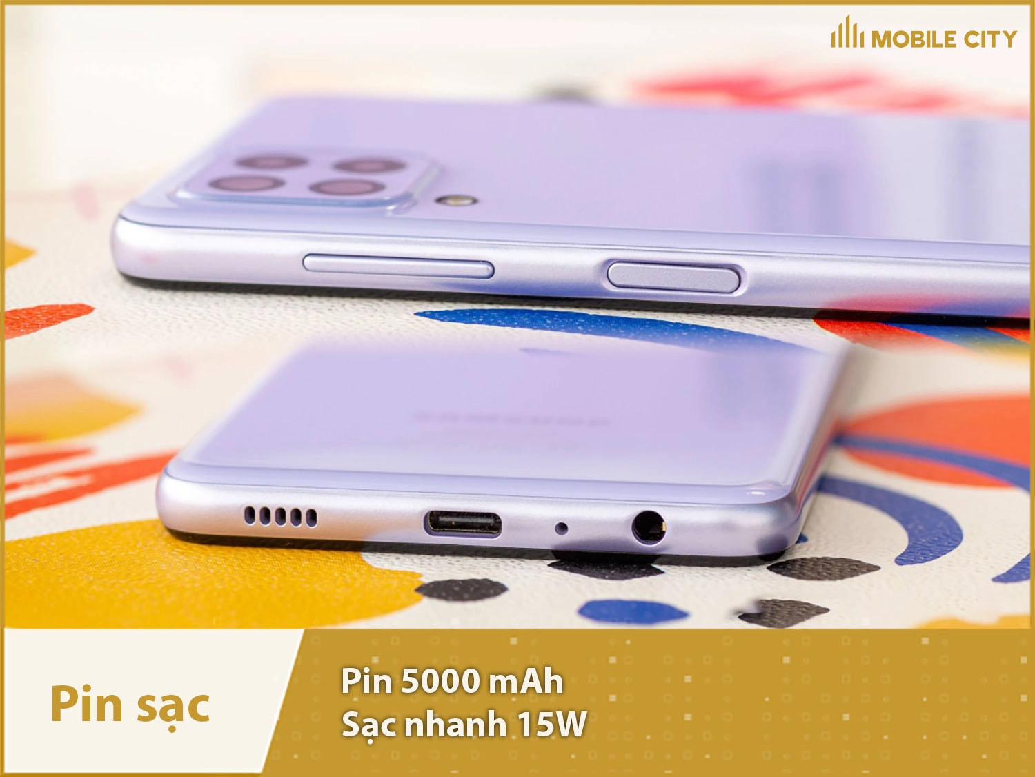 Pin 5000mAh & Sạc nhanh 15W