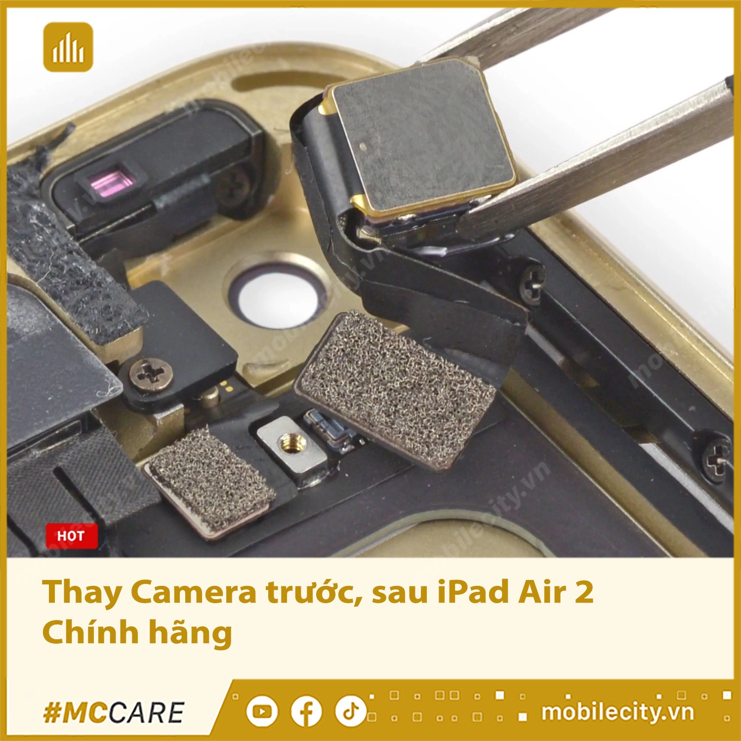 Thay Camera trước, sau iPad Air 2 Chính hãng