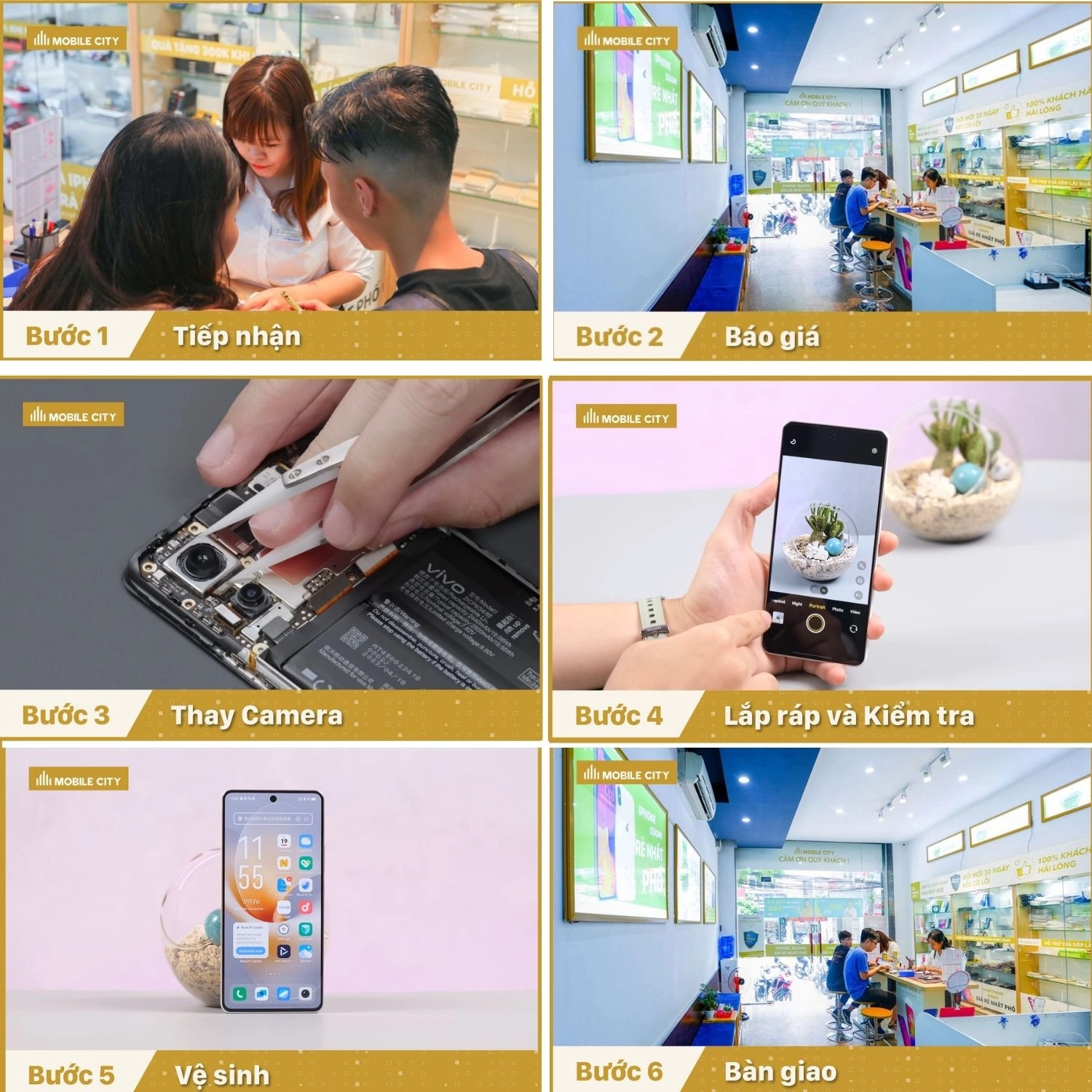 Thay Camera Vivo iQOO Neo 9S Pro, quy trình