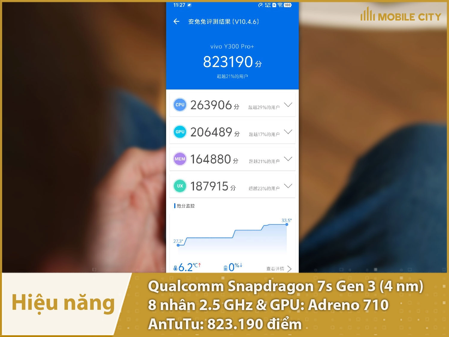 Hiệu năng mạnh mẽ với 823.190 điểm AnTuTu
