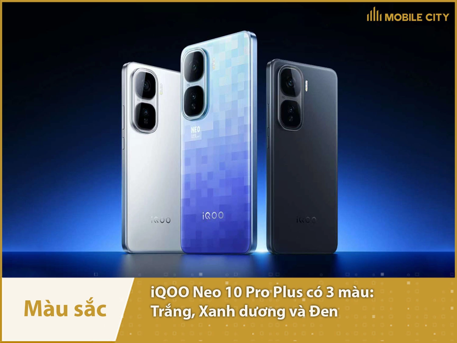 iQOO Neo 10 Pro Plus có 3 màu sắc lựa chọn
