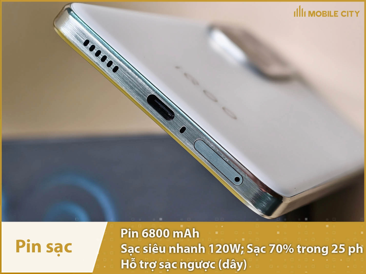 Pin khủng 6800mAh & Sạc siêu nhanh 120W