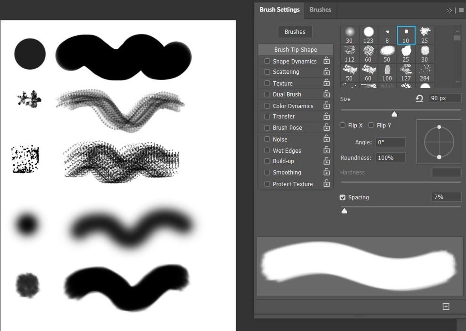 Lưu ý khi cài Brush trên Photoshop