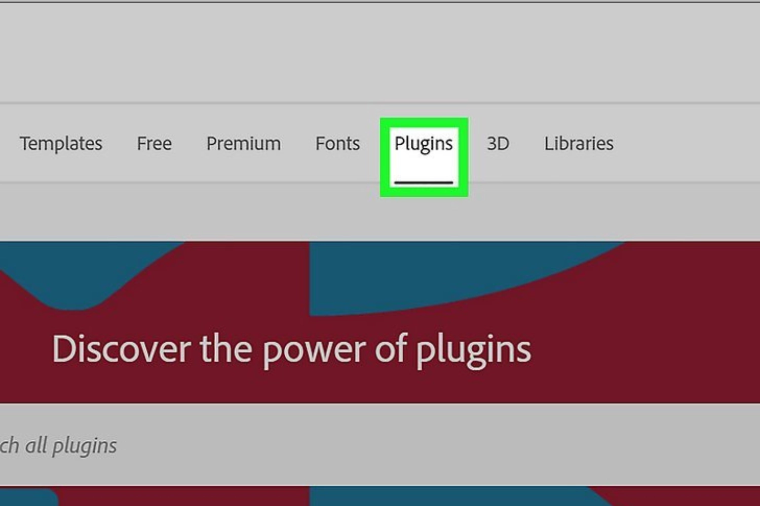 Nhấn chọn Plugins