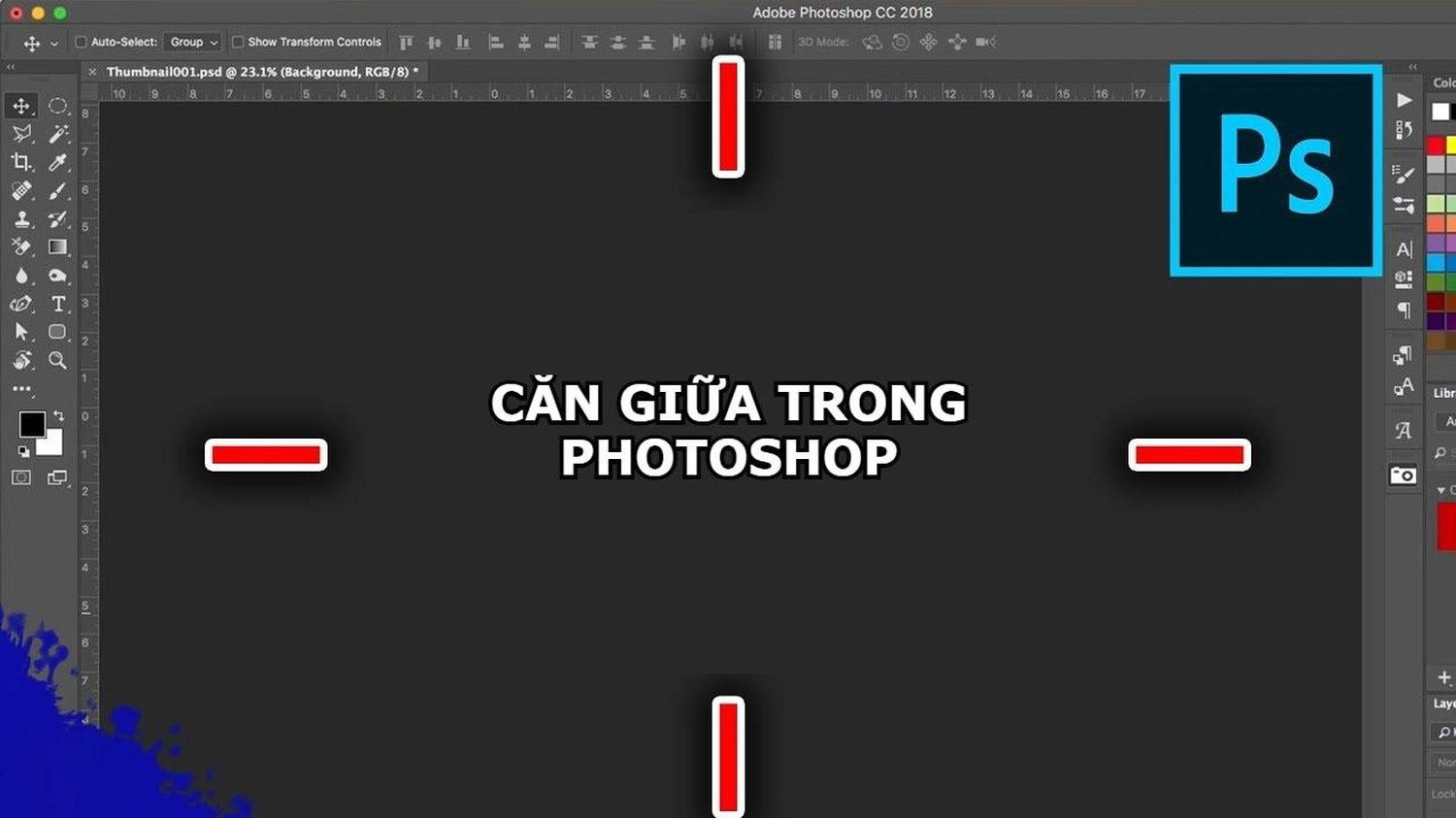 Có thể căn giữa nhiều lớp hoặc nhóm lớp cùng lúc không?