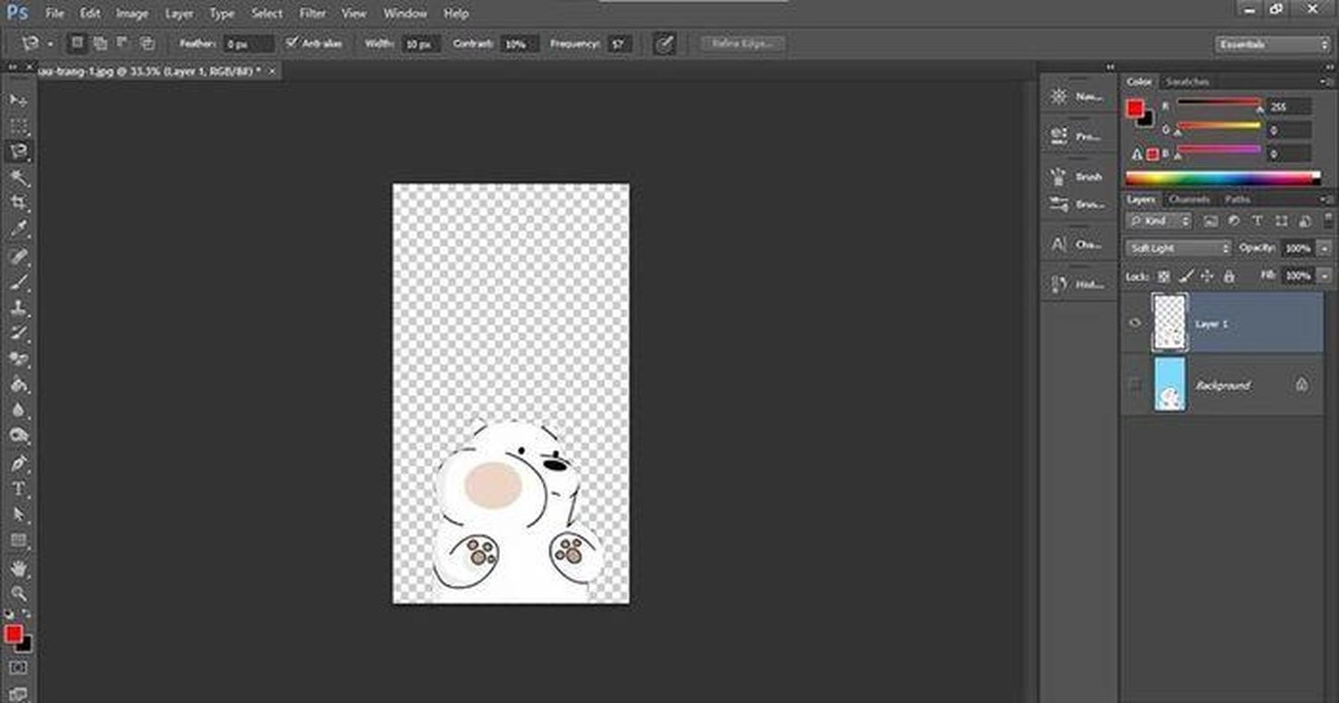 Làm sao tạo nền trong suốt trong Photoshop?