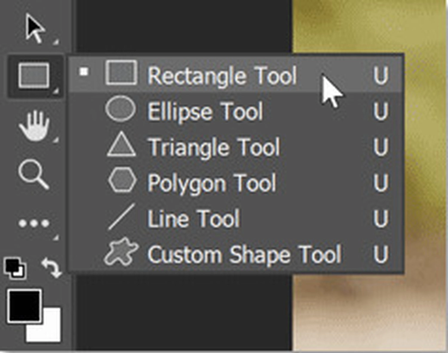 Chọn Rounded Rectangle Tool