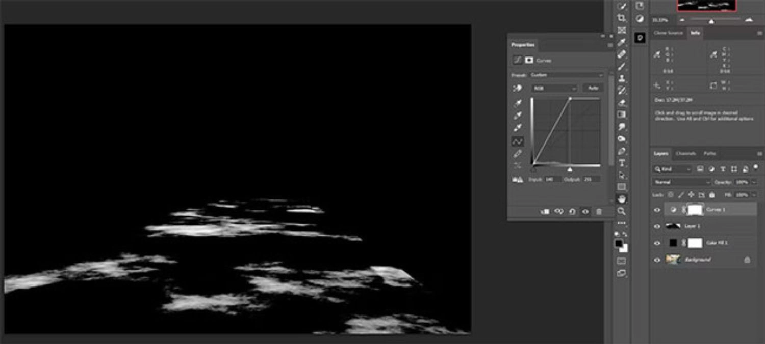 Tạo thêm một Curves Adjustment Layer