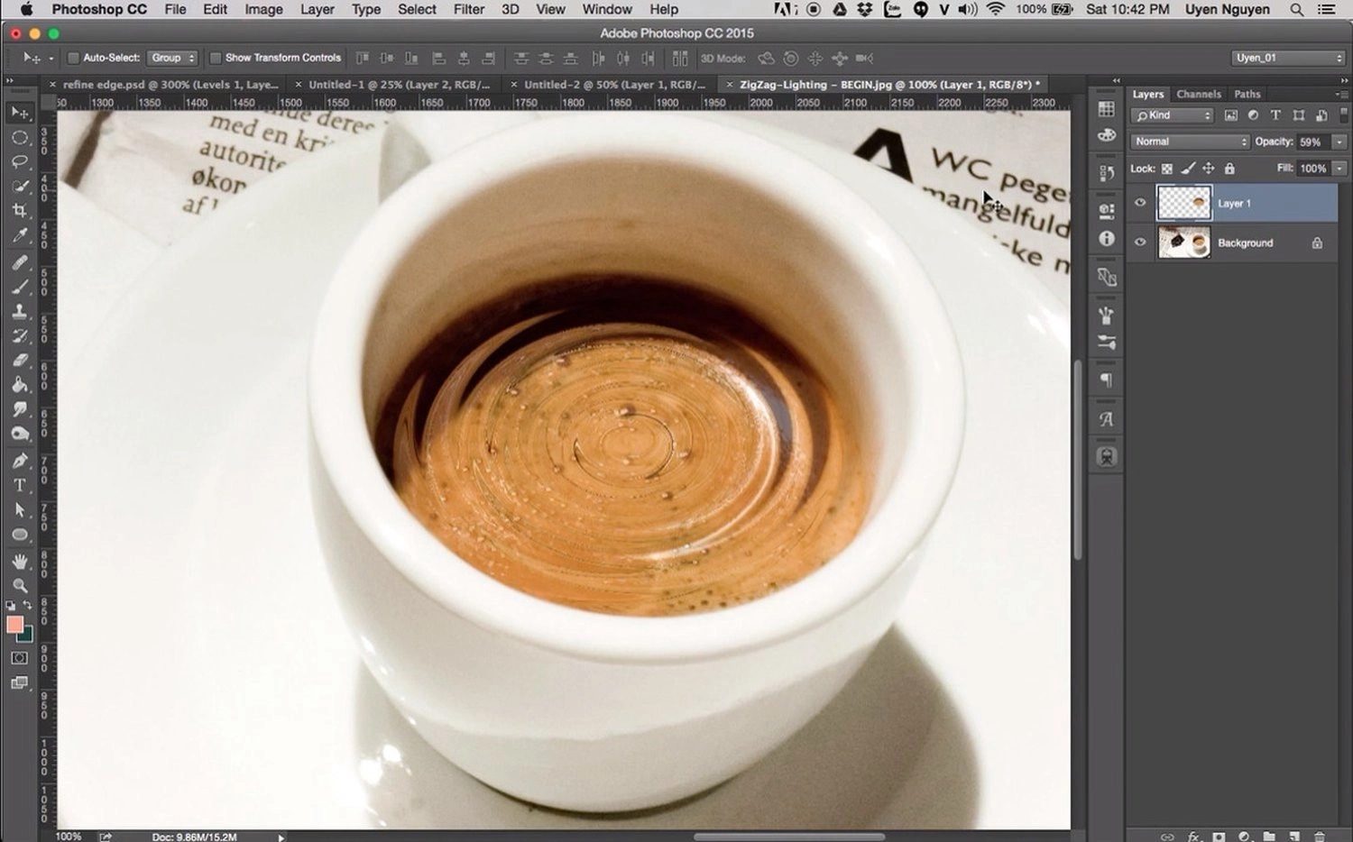 Lưu ý khi tạo hiệu ứng xoáy nước trên Photoshop