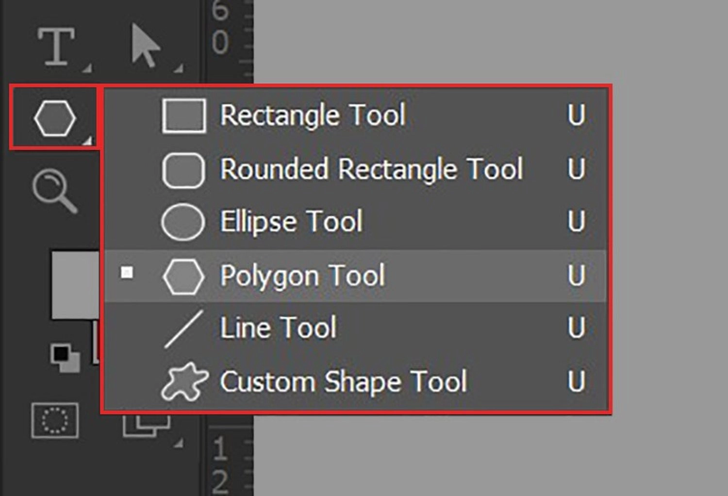 Chọn Polygon Tool