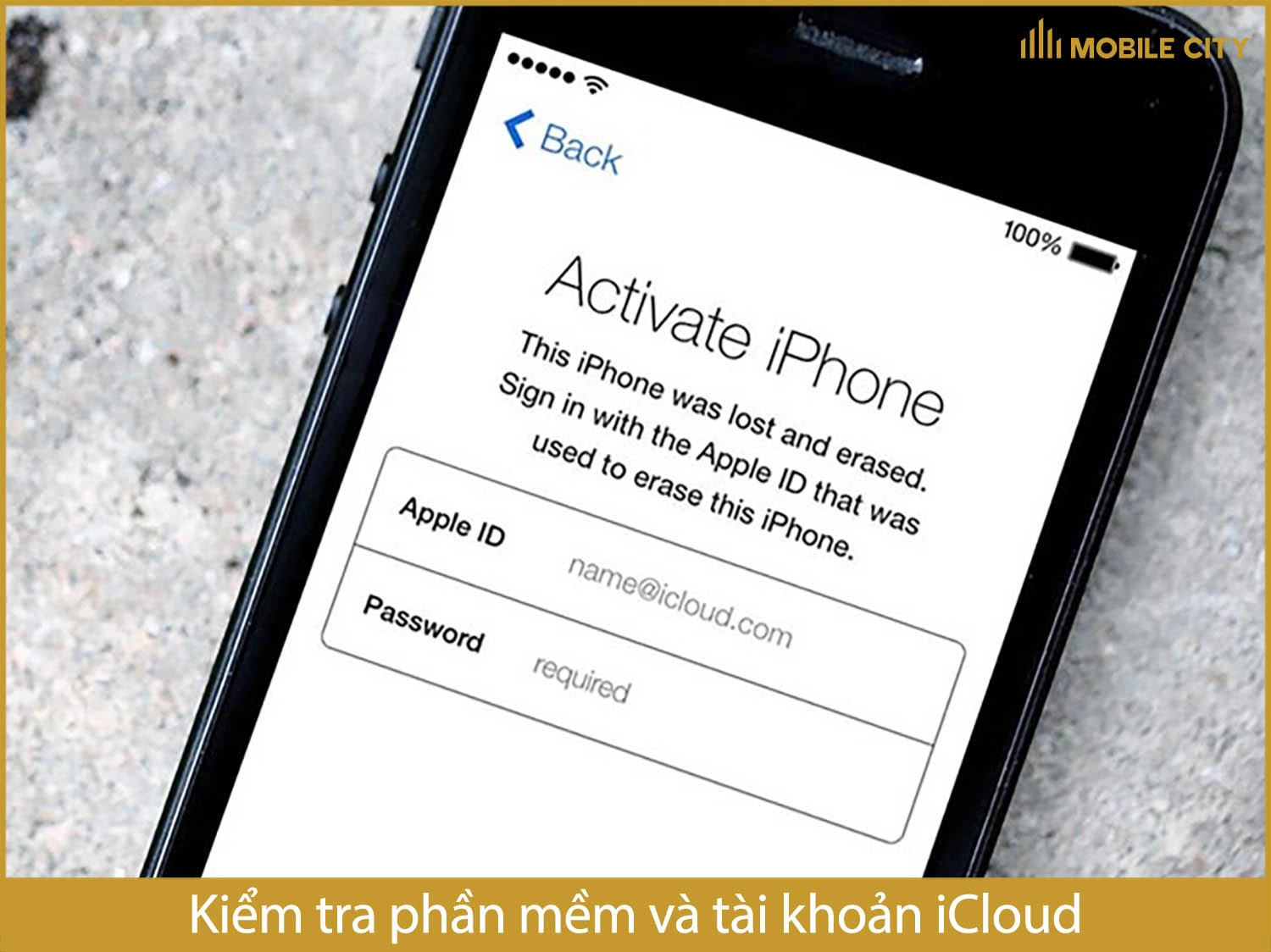 Kiểm tra phần mềm và tài khoản iCloud