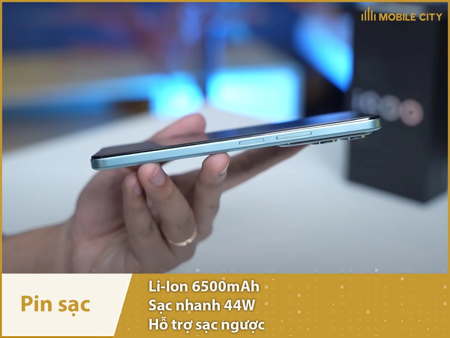 Pin khủng 6500mah & sạc nhanh 44W