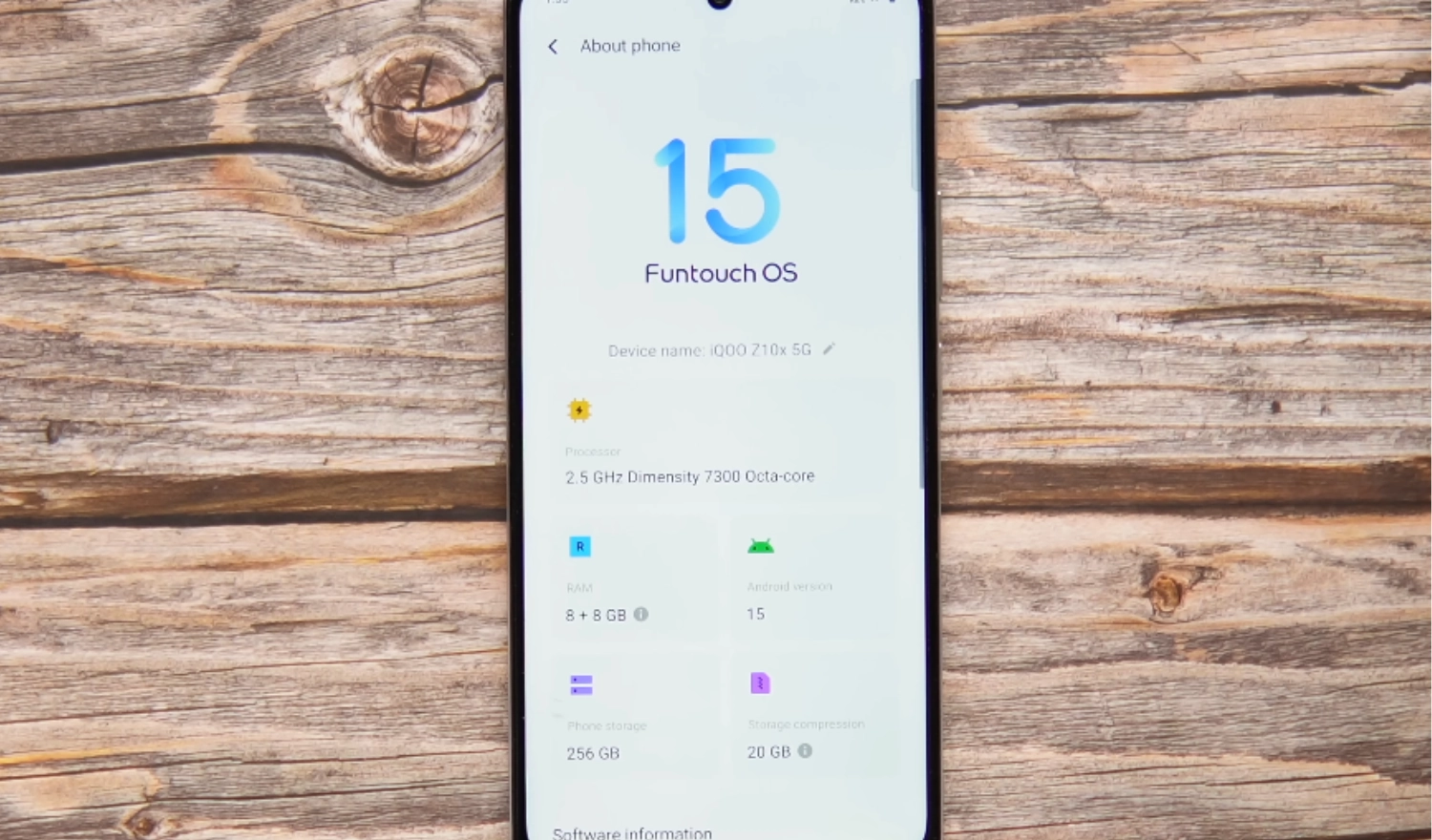 Thông số kỹ thuật của iQOO Z10x