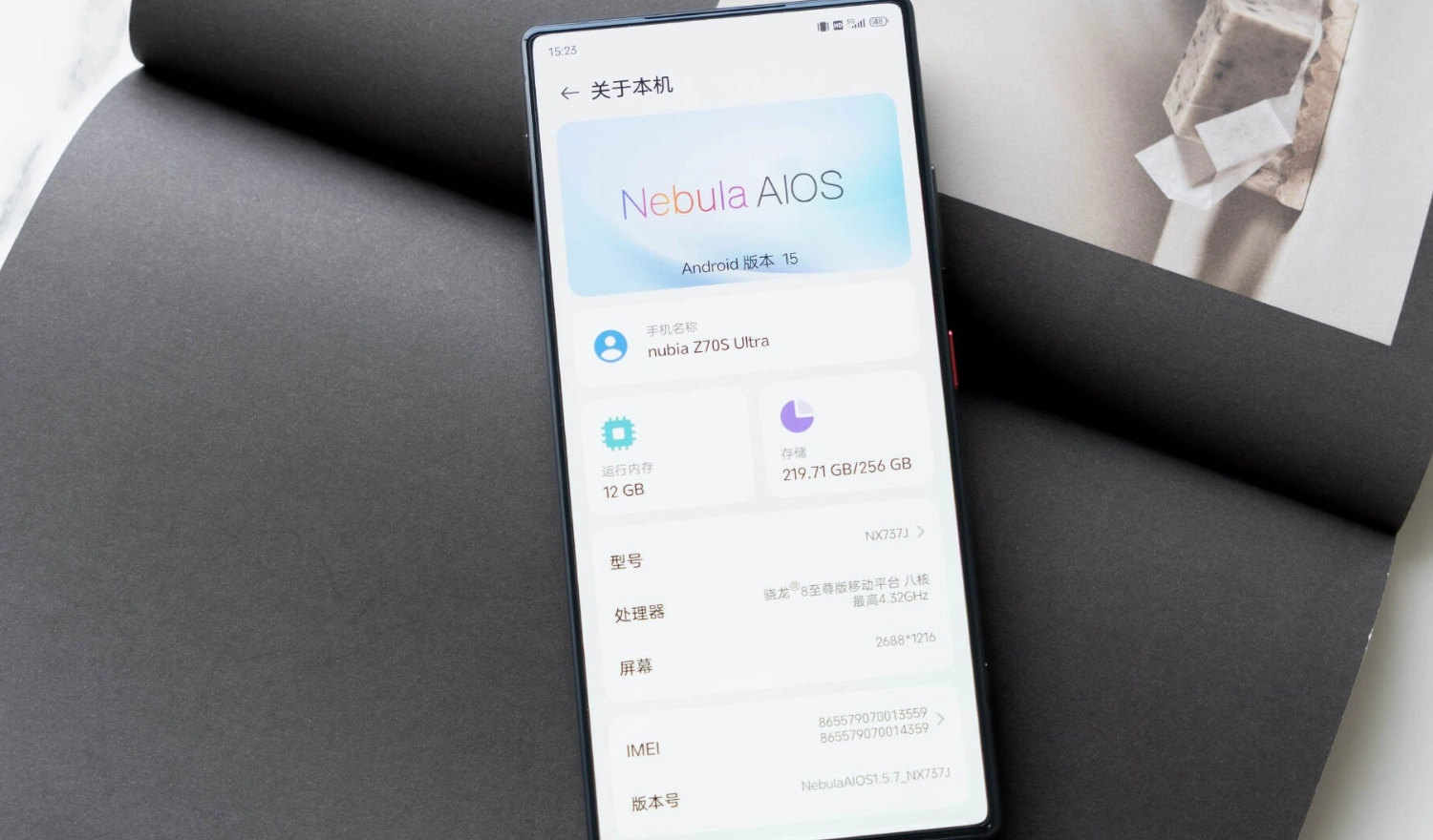 Thông số kỹ thuật của Nubia Z70S Ultra Photographer Edition