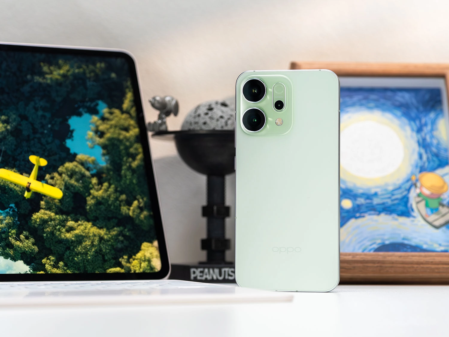 Phiên bản OPPO Reno 14 màu Xanh