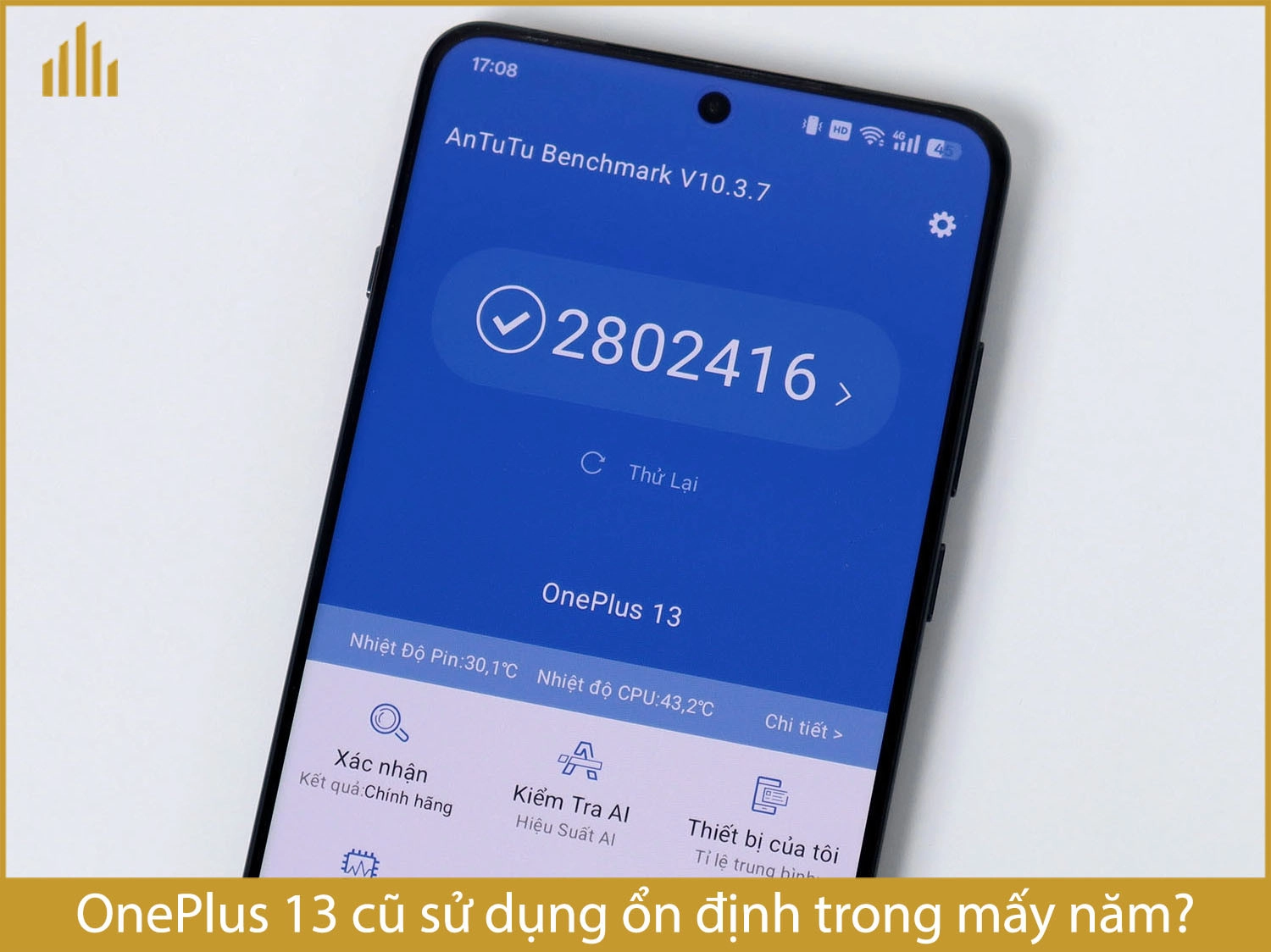 OnePlus 13 cũ sử dụng ổn định trong mấy năm?