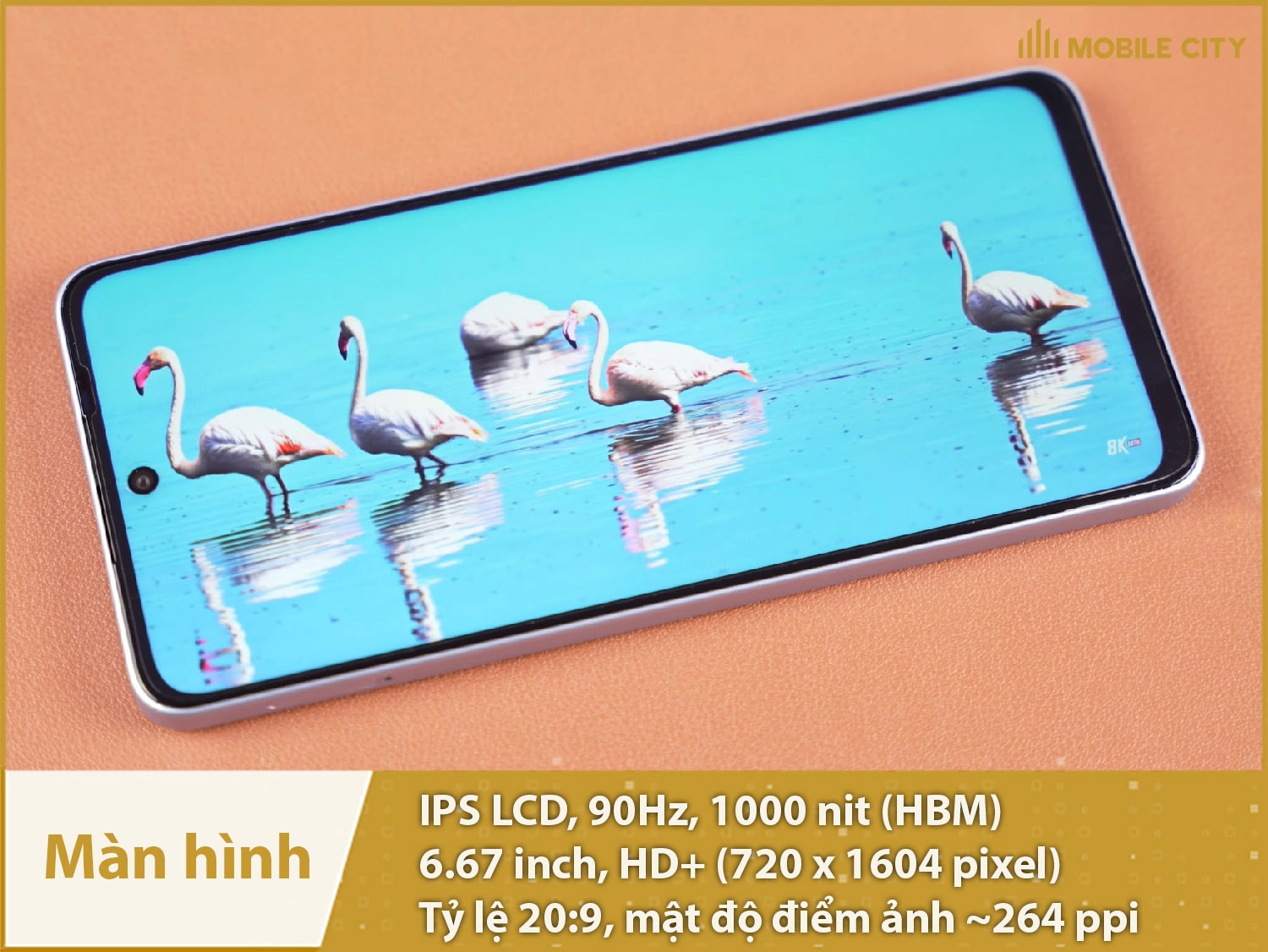Màn hình đục lỗ 90Hz mượt
