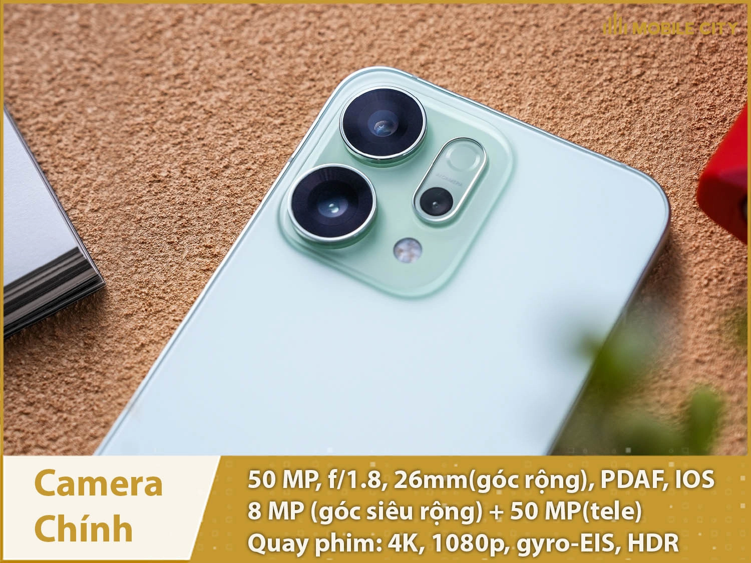 Camera chính 50MP, tele 50MP & Quay phim 4K