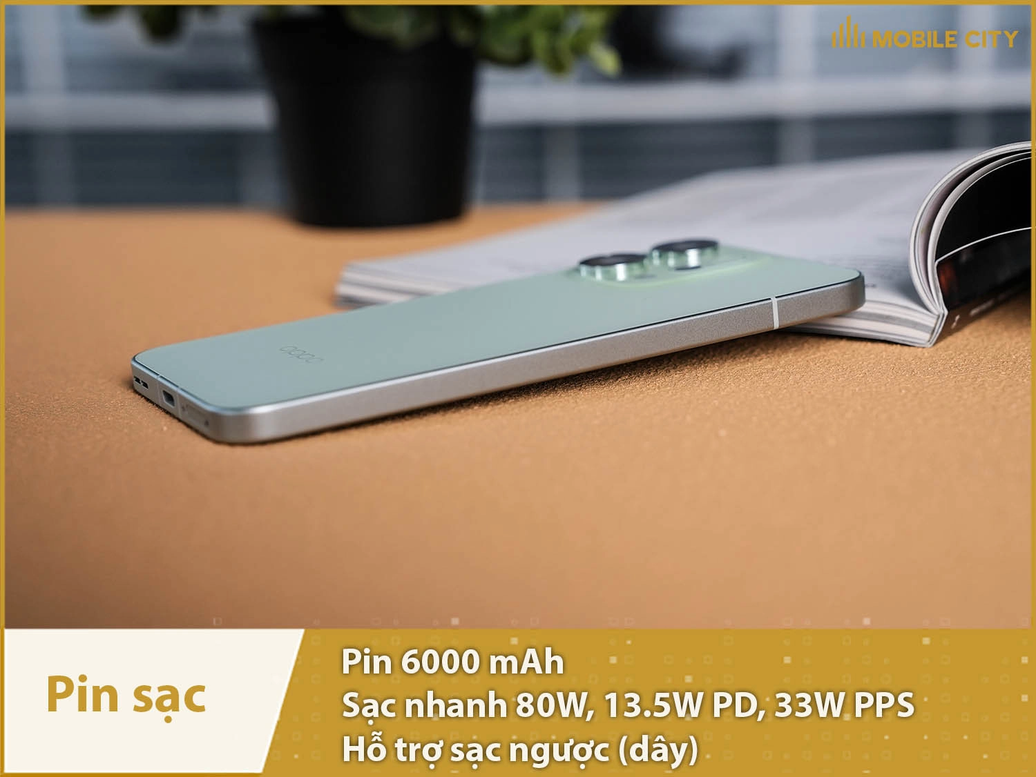 Pin trâu 6000mAh & Sạc nhanh 80W