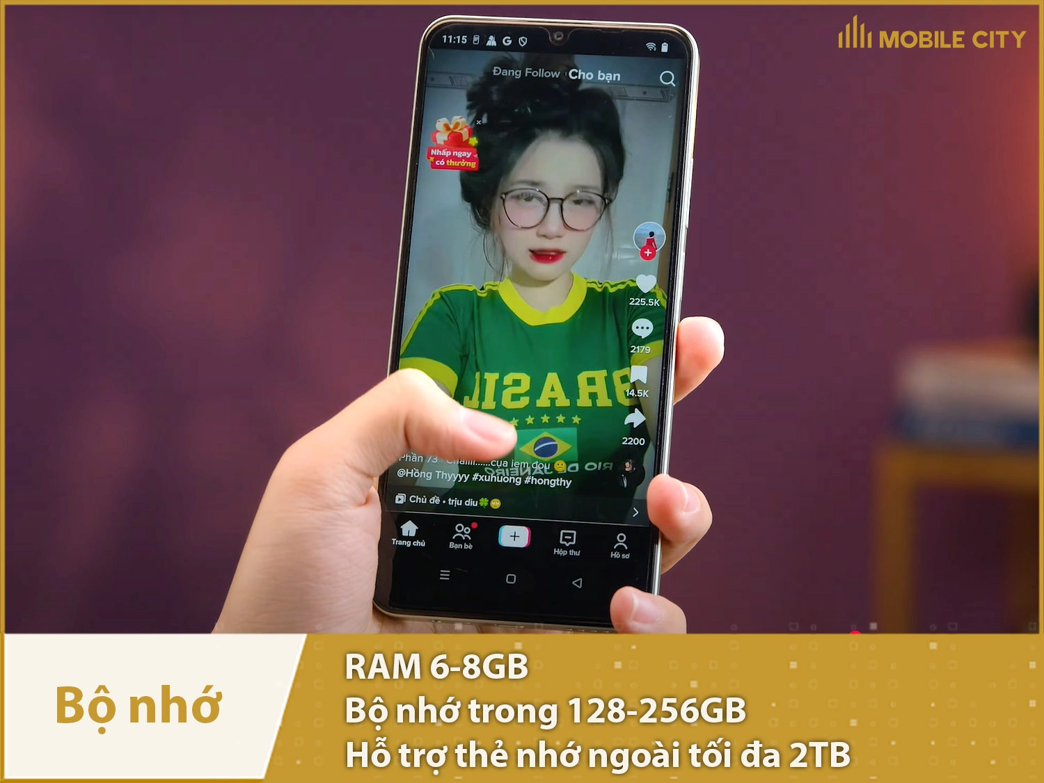 Realme C65s có RAM 6-8GB & Bộ nhớ trong 128-256GB