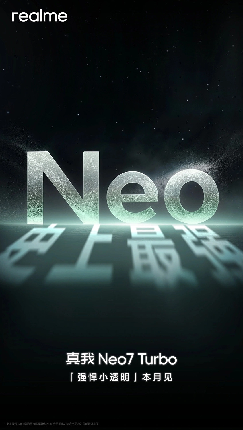 Realme Neo7 Turbo được cho là sở hữu pin dung lượng trên 7.200 mAh