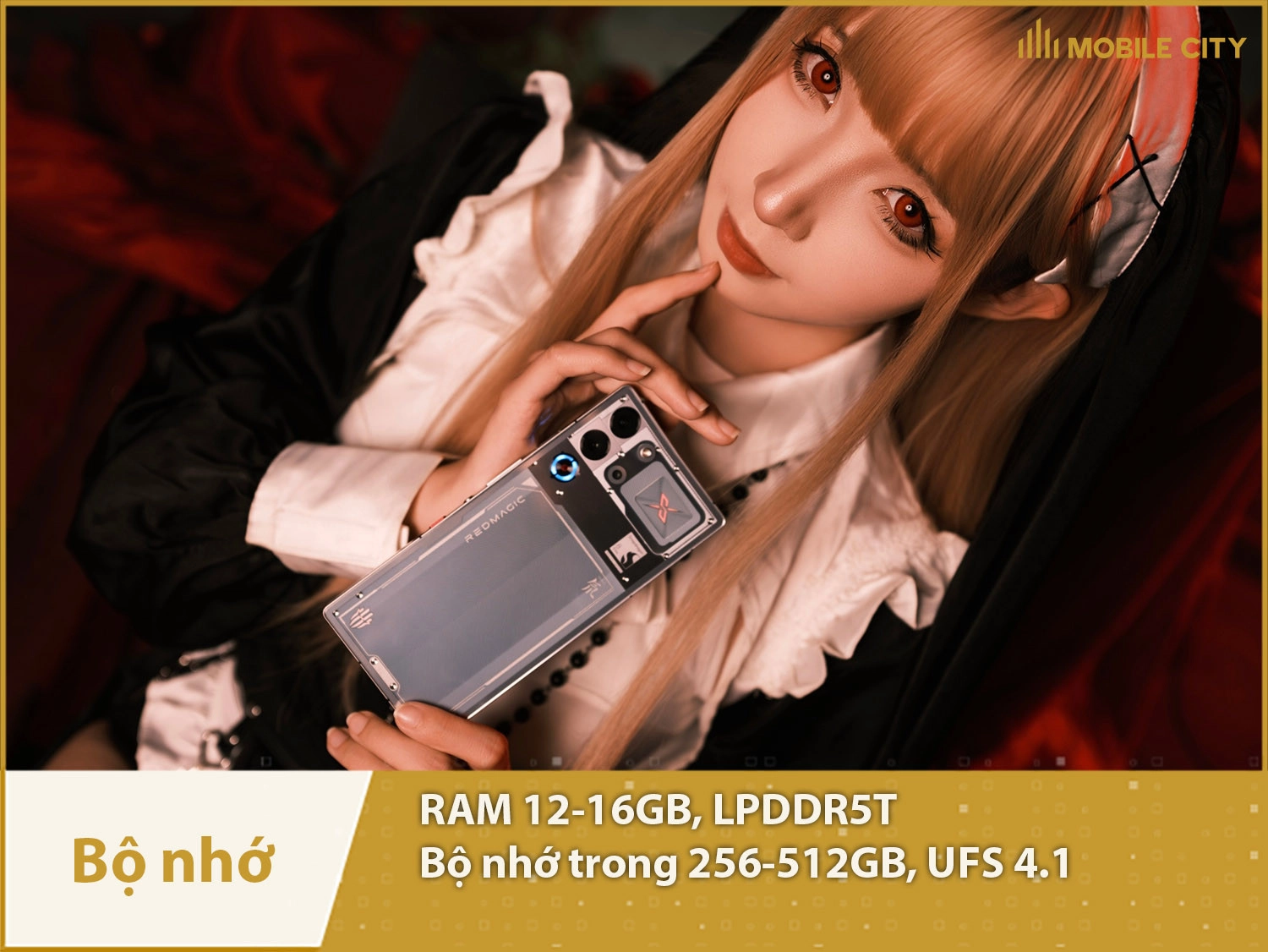 Red Magic 10S Pro có RAM 12-16GB & Bộ nhớ trong 256-512GB