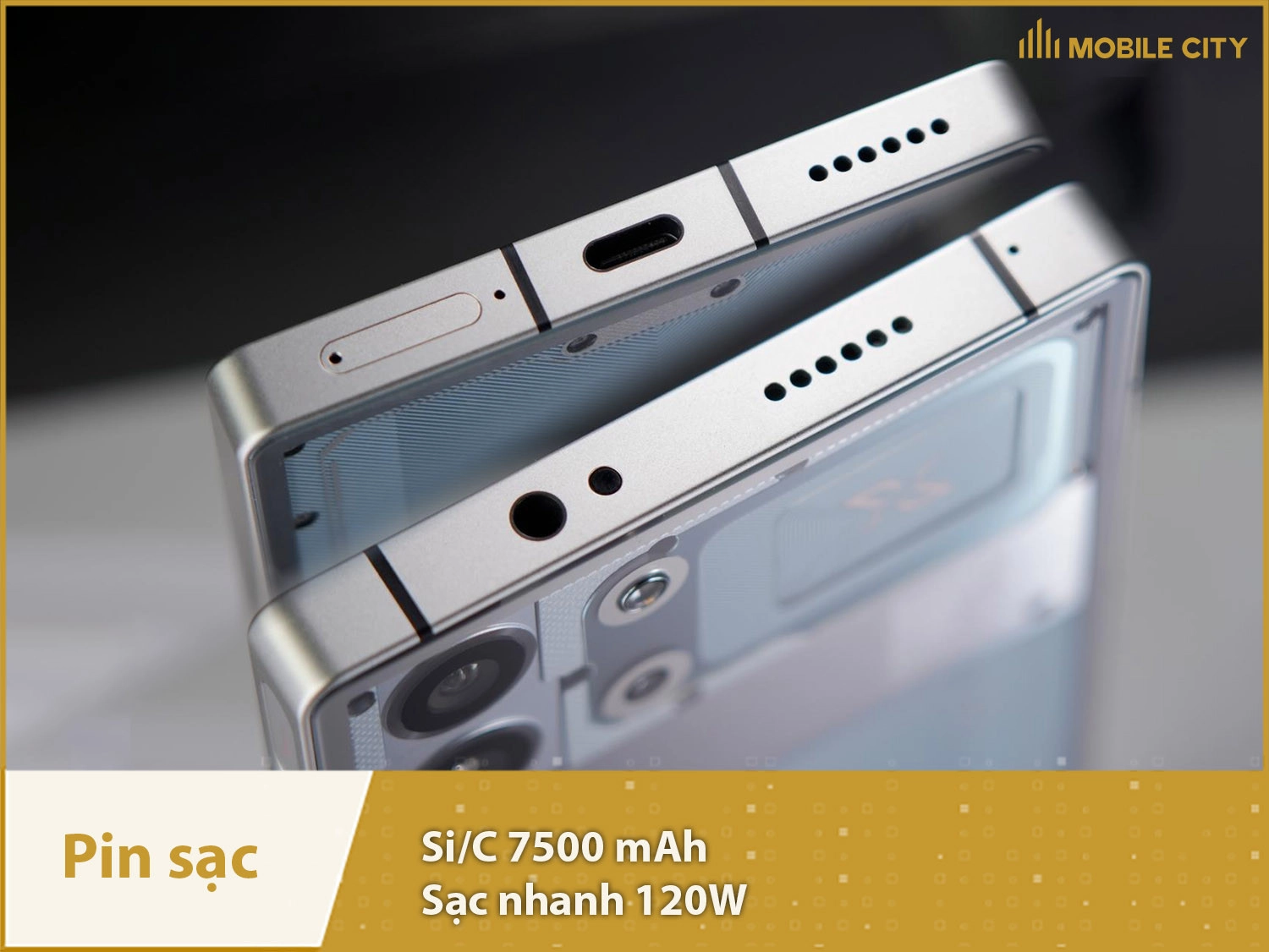 Pin khủng 7500 mAh & Sạc nhanh 120W