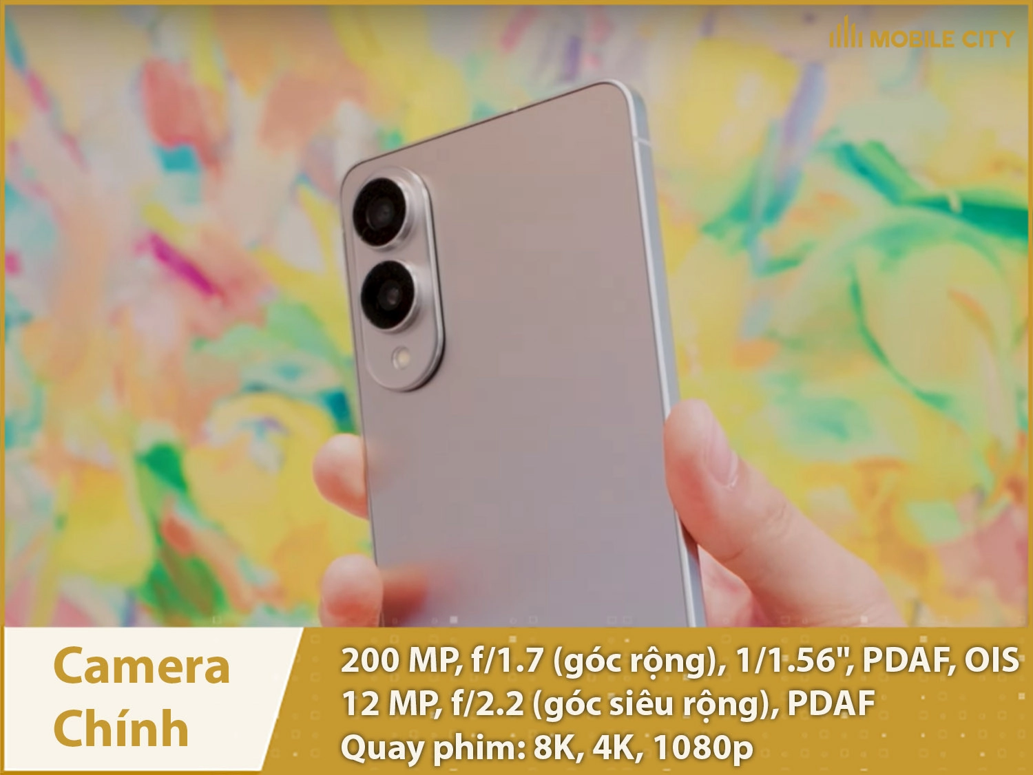 Camera 200MP + 12MP; Quay phim 8K