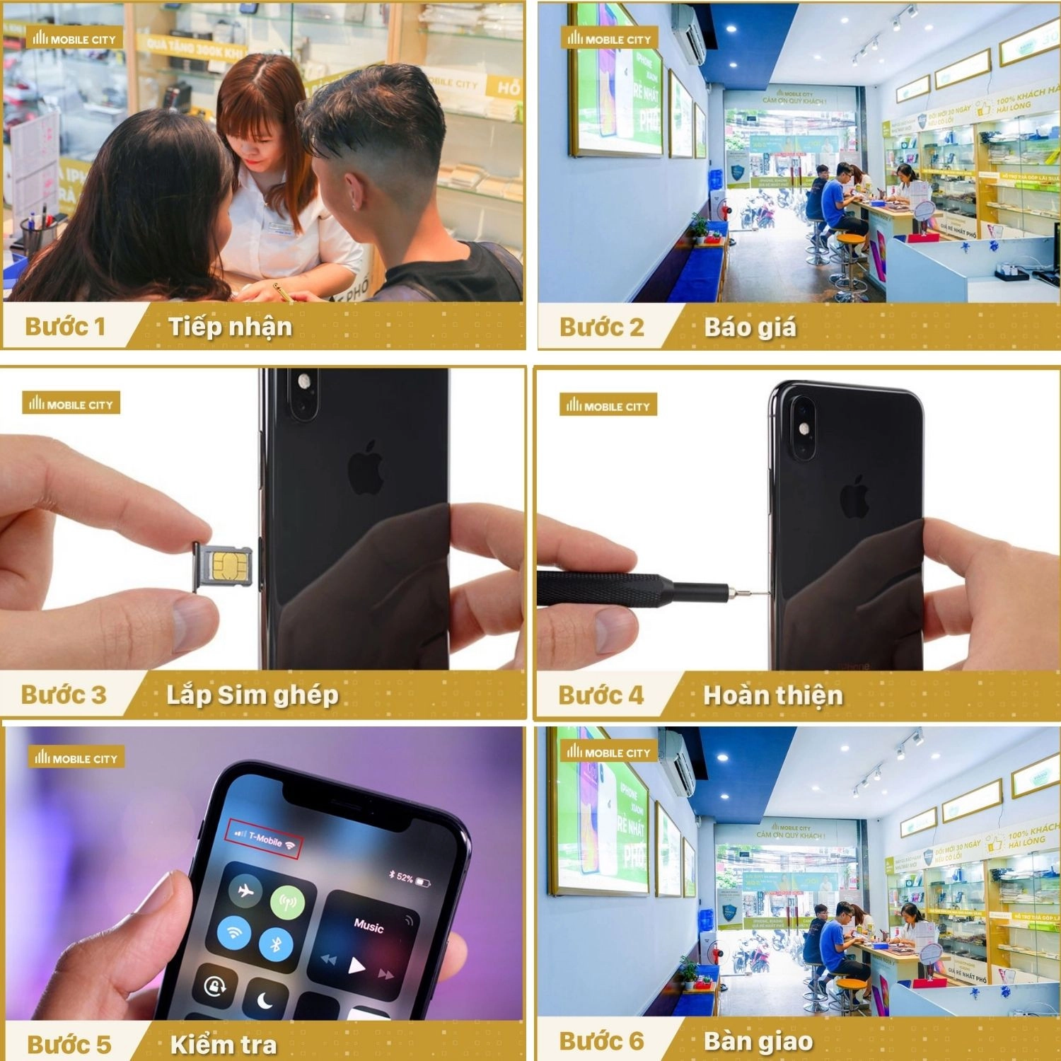 Sim ghép iPhone X, quy trình