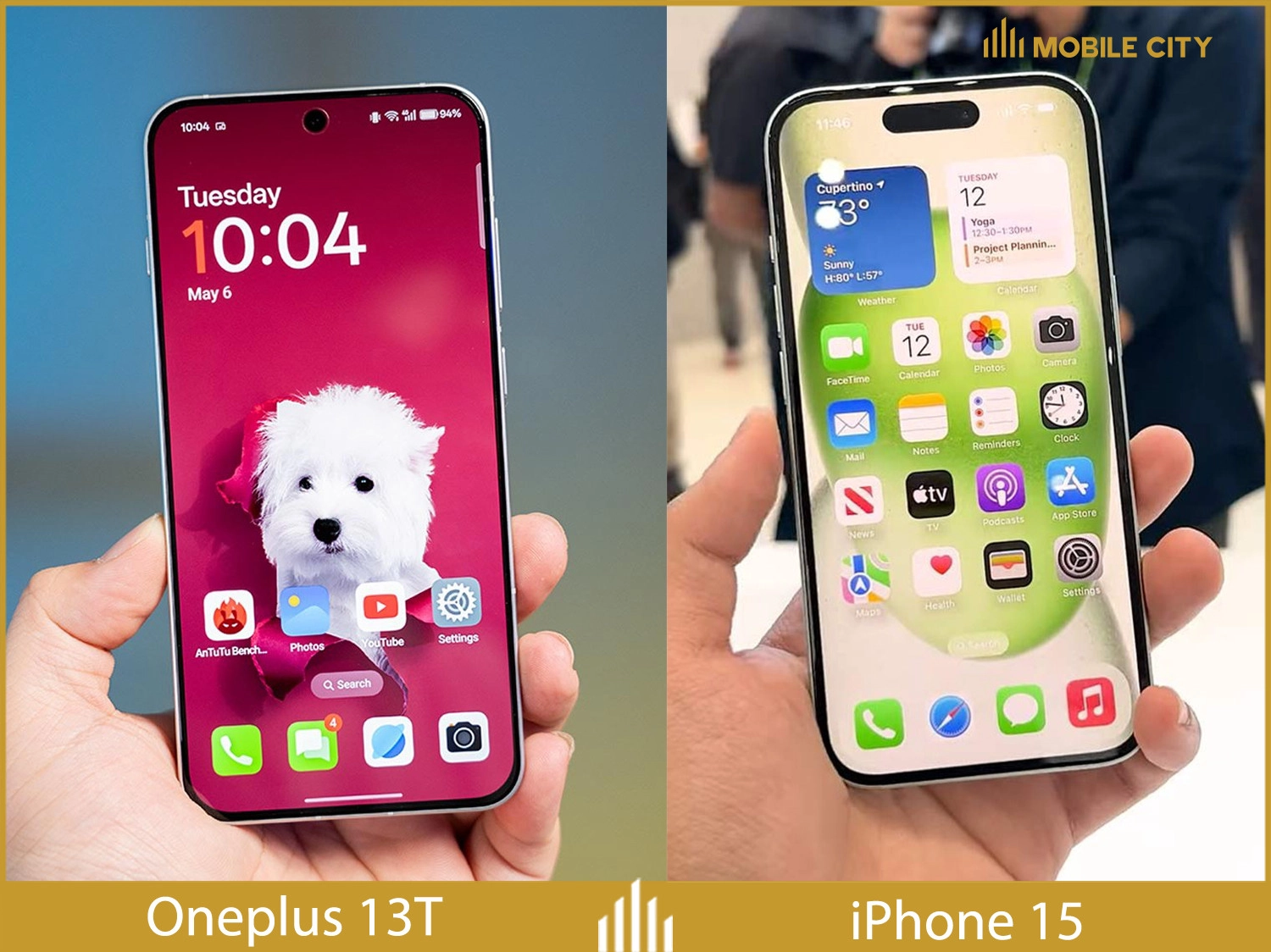 Cả 2 đều có màn hình nhỏ gọn
