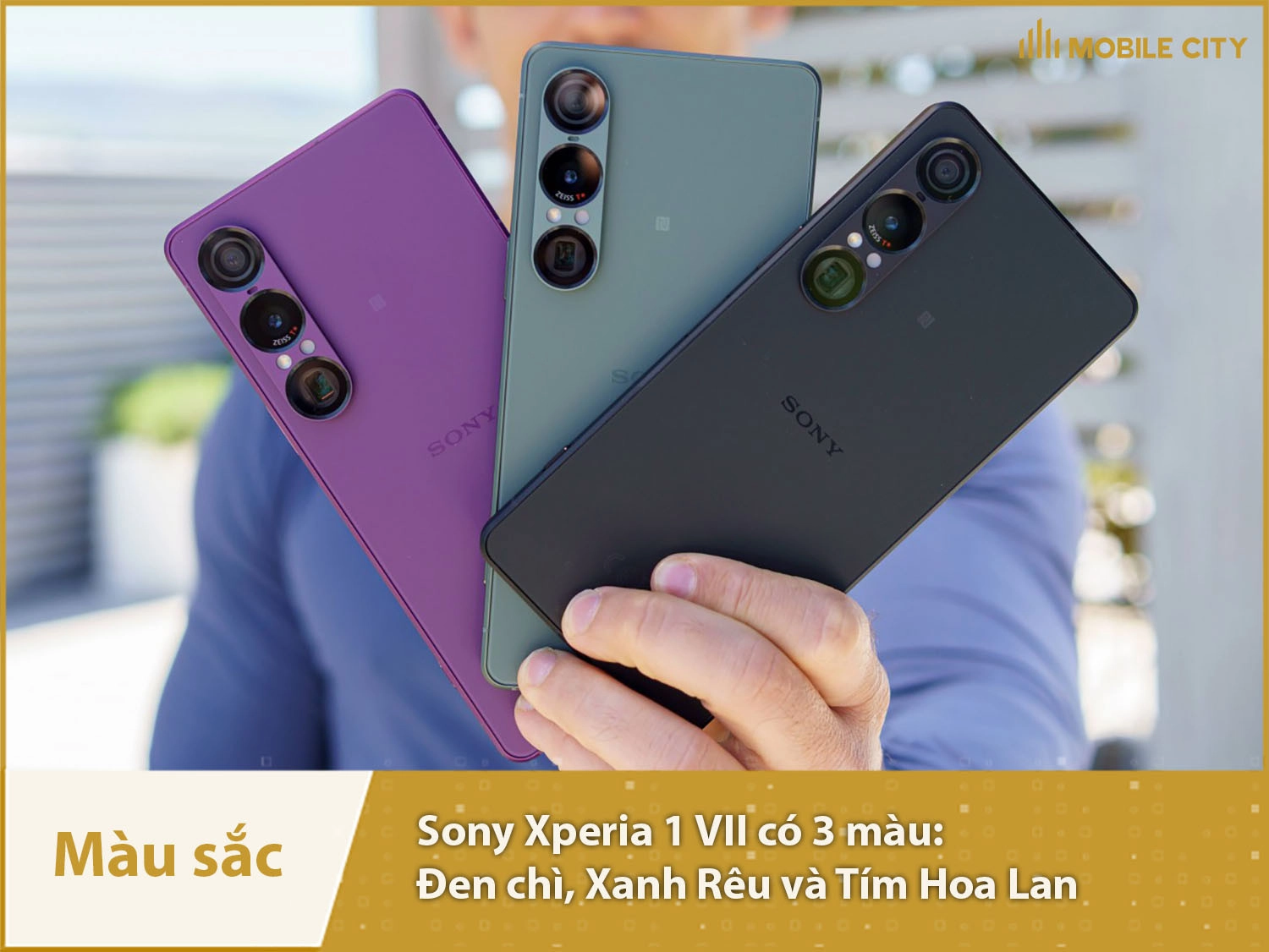 Sony Xperia 1 VII có 3 màu sắc