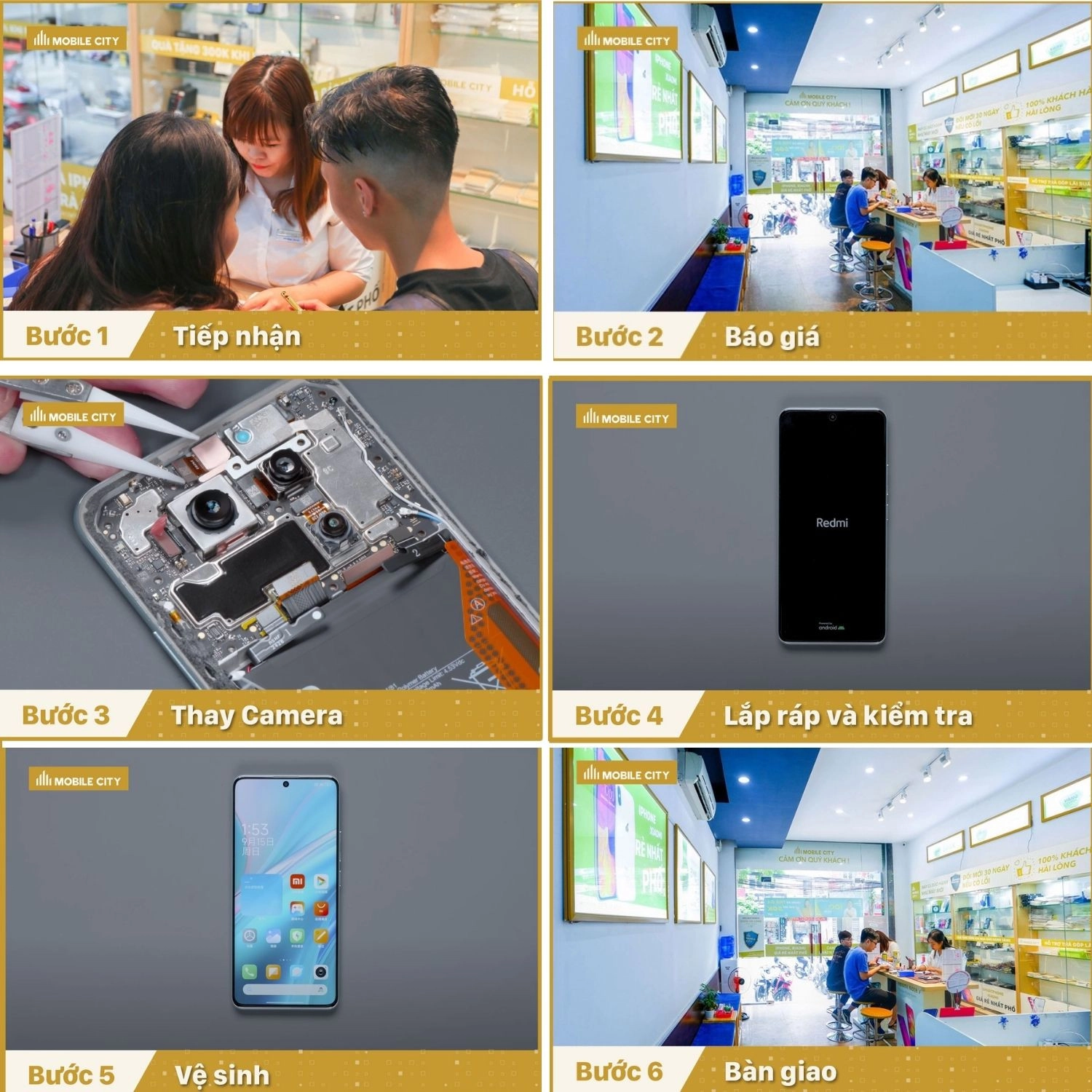 Thay Camera Xiaomi Redmi Note 14 Pro-avata, quy trình