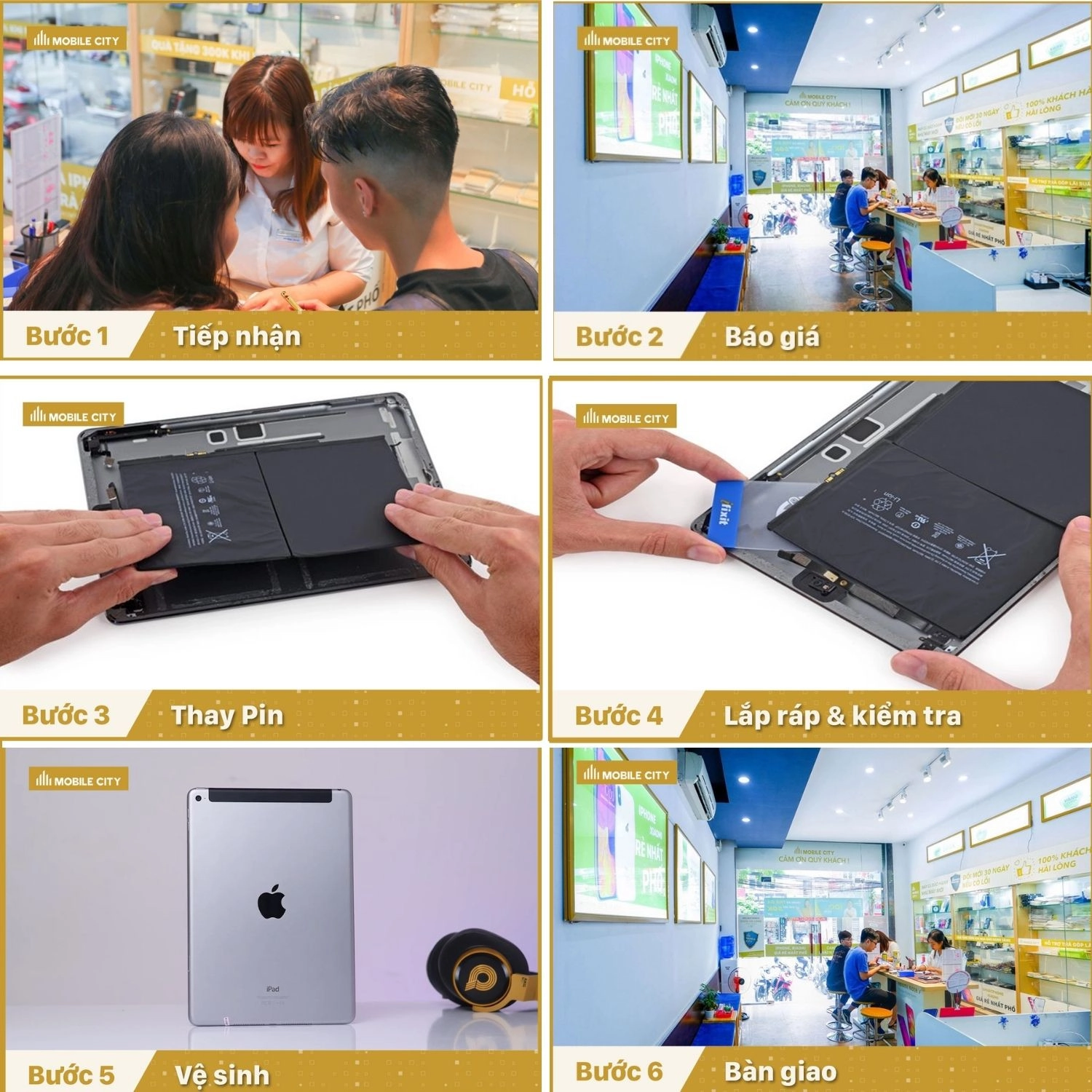 Thay Pin iPad Air 1, quy trình