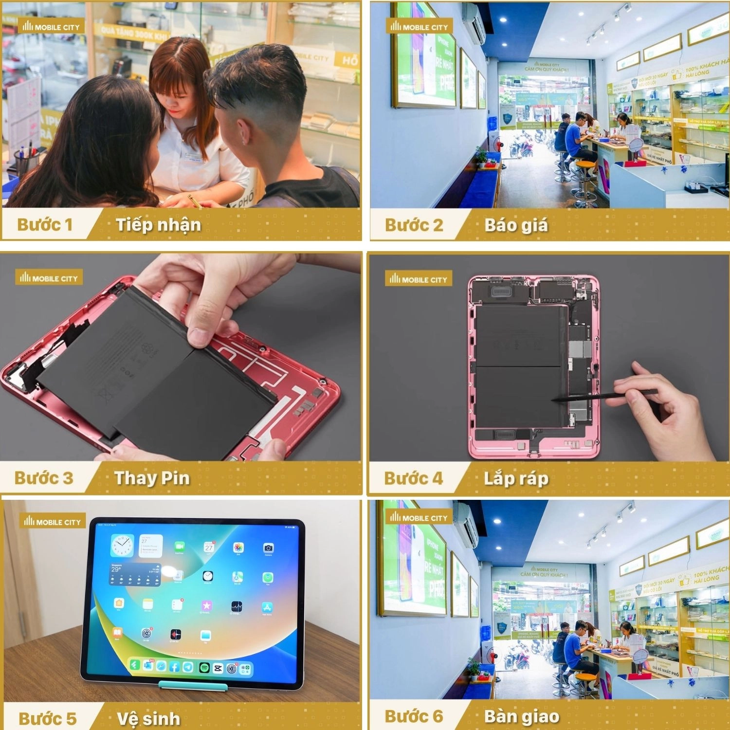 Thay Pin iPad Gen 10, quy trình