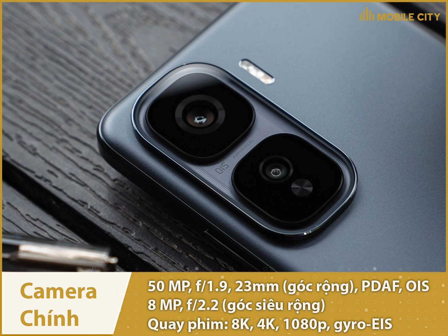 Camera chính 50MP; Quay phim 8K