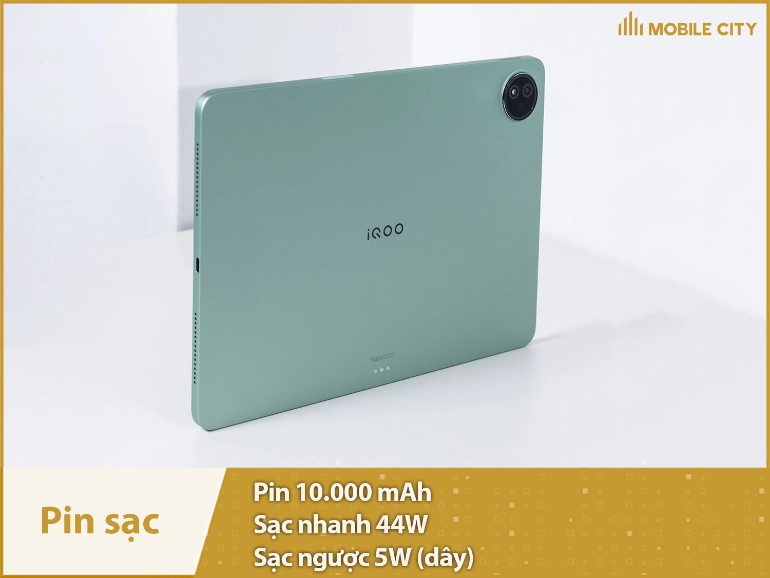 Pin dung lượng cao 10.000mAh & Sạc nhanh 44W