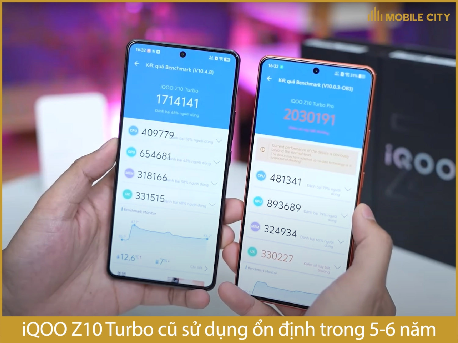 iQOO Z10 Turbo cũ sử dụng ổn định trong bao lâu?