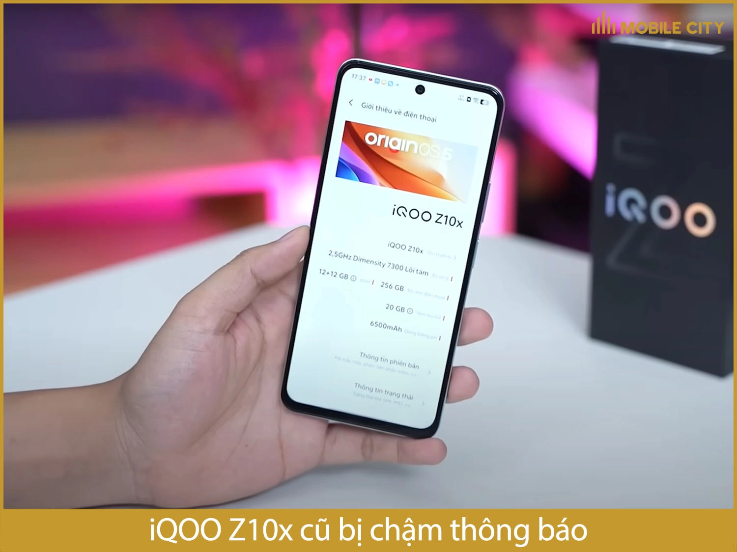 iQOO Z10x cũ có bị chậm thông báo không?