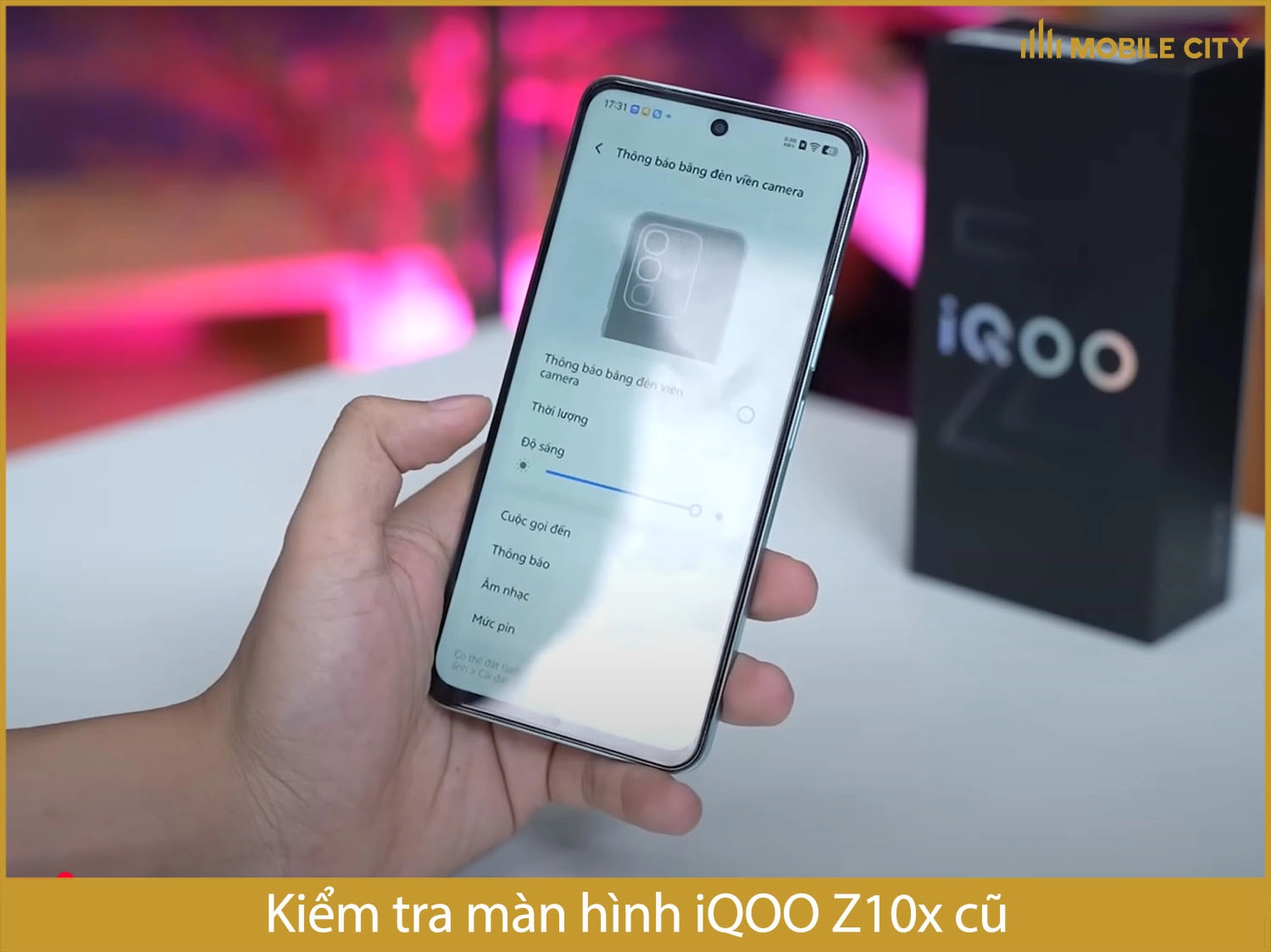 Kiểm tra màn hình