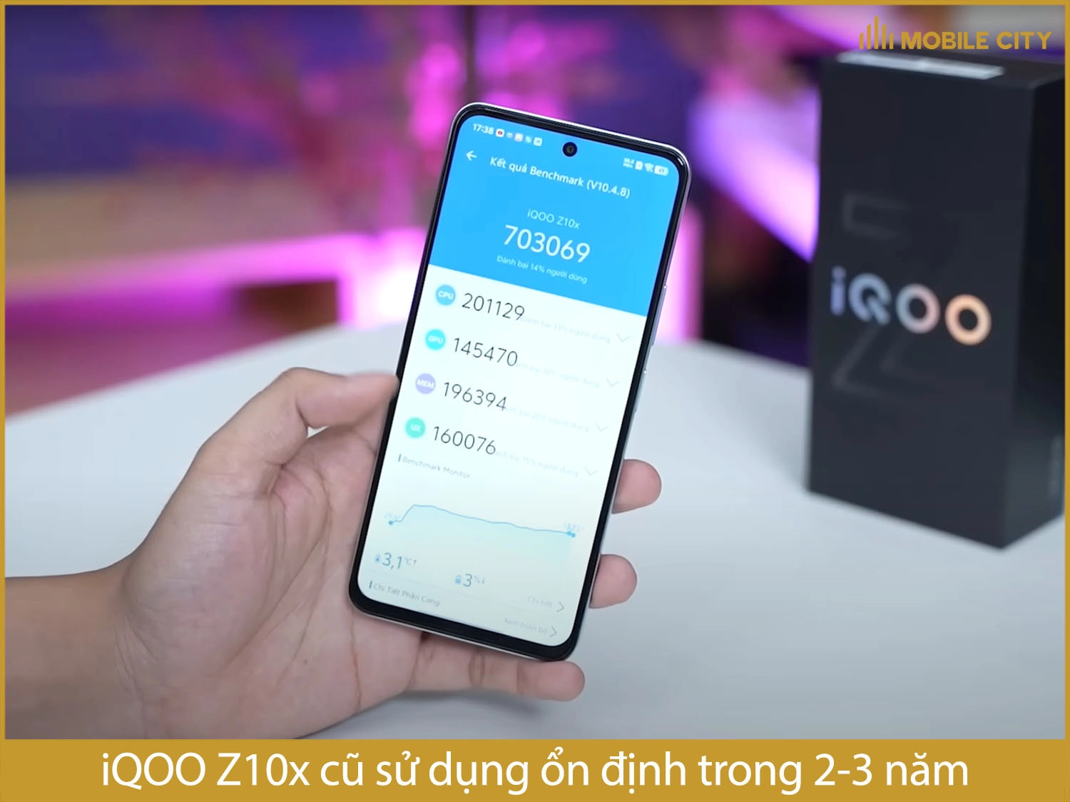 iQOO Z10x cũ sử dụng ổn định trong bao lâu?