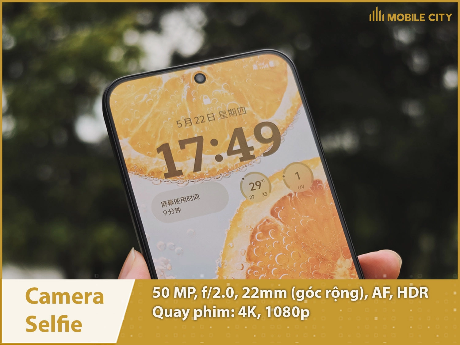 Camera selfie 50MP & Quay phim 4K