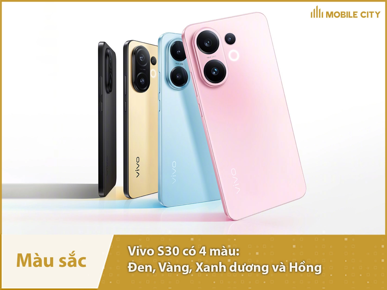 Vivo S30 có 4 phiên bản màu sắc