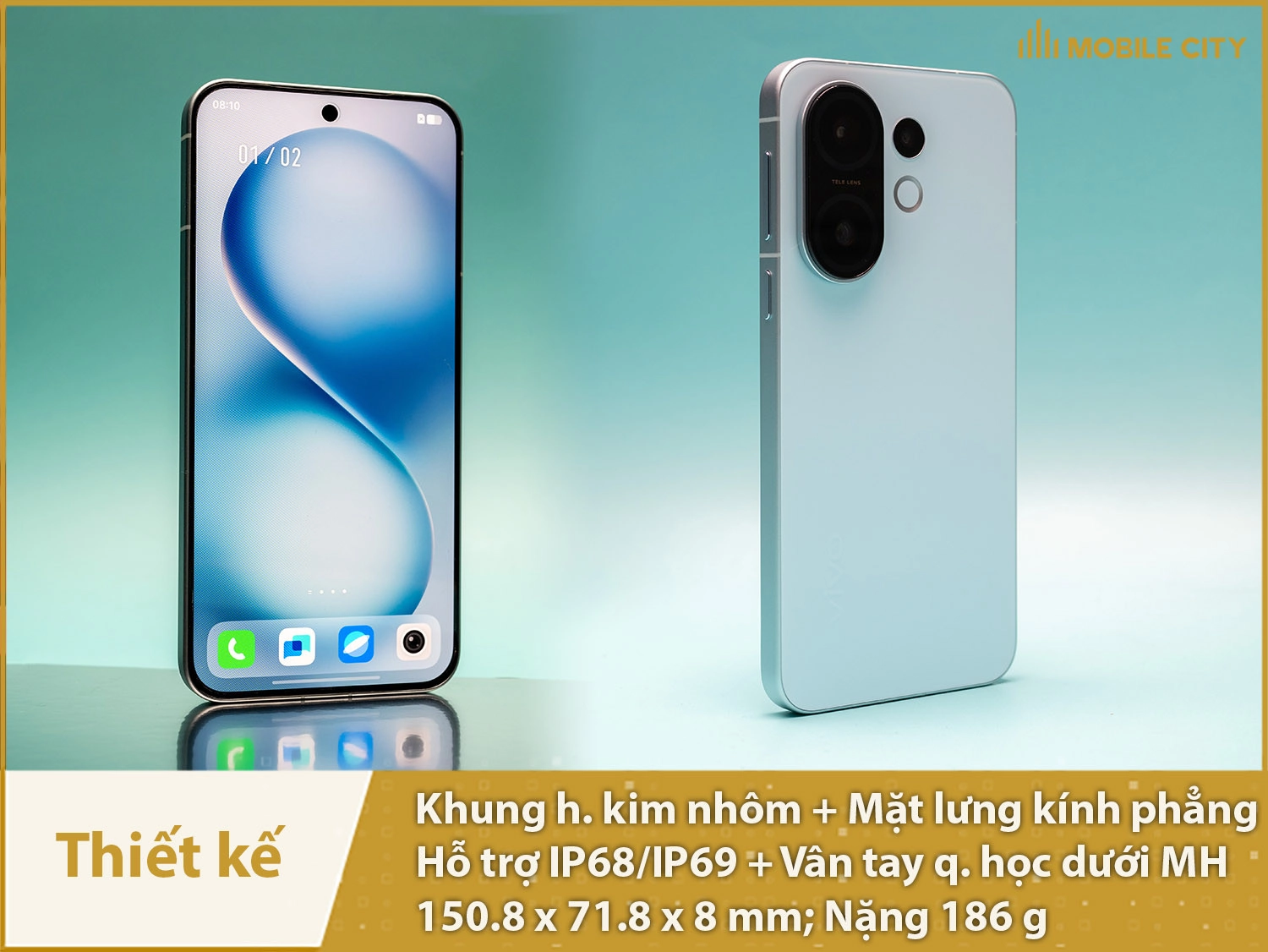 Thiết kế cao cấp, có IP68/IP69